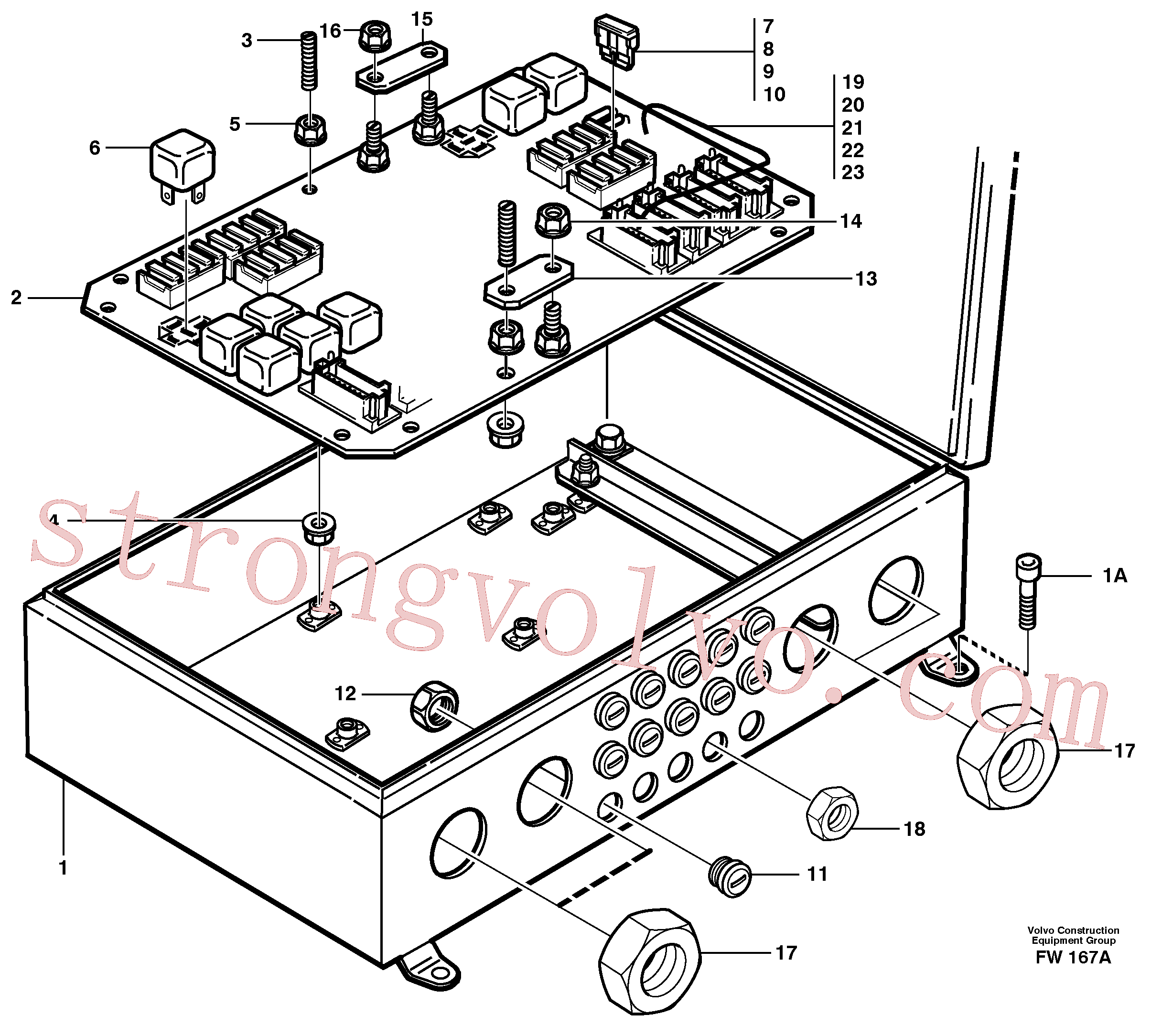 VOE970776 Volvo Caixa de derivação eléctrica(FW167A Montagem)