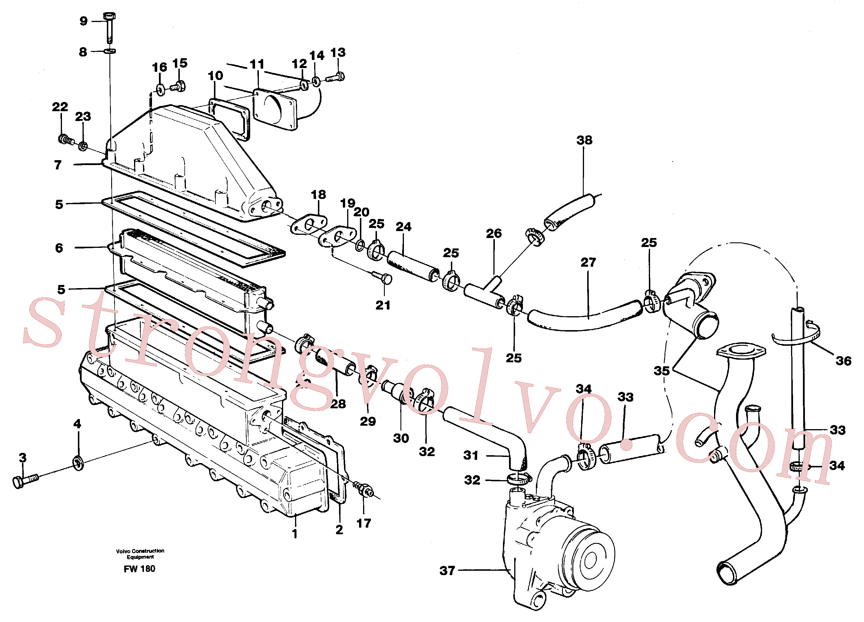 VOE468706 Volvo Intercooler(FW180 Montagem)