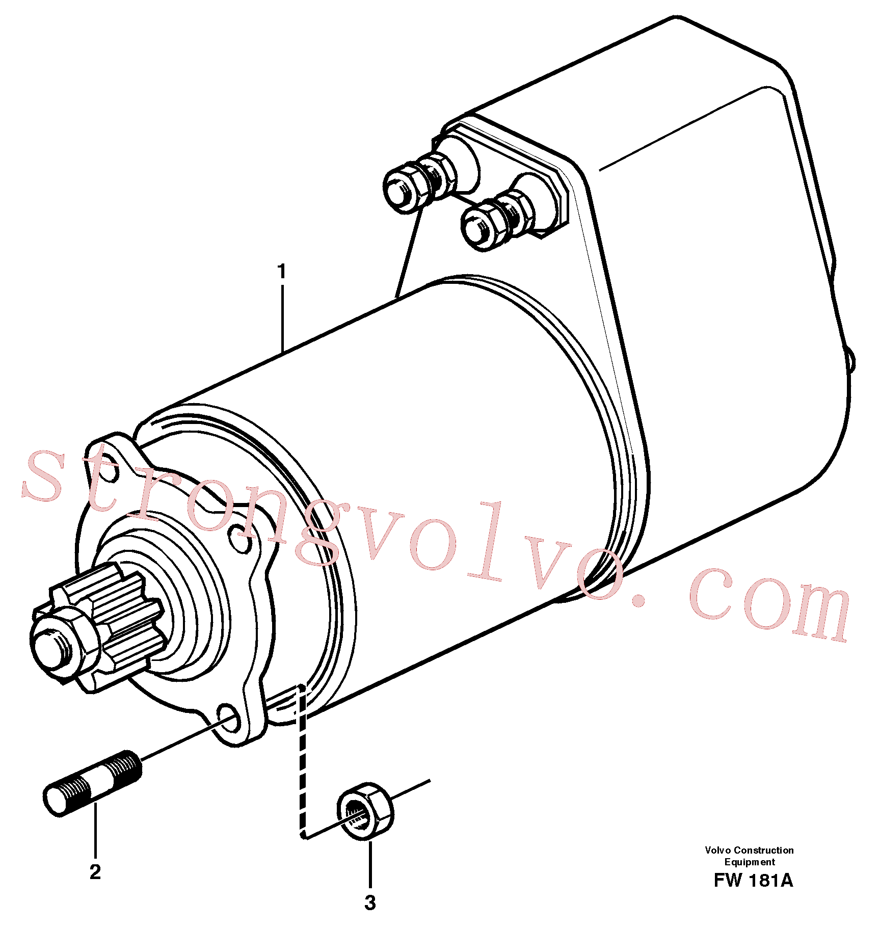 VOE953067 Prisioneiro Volvo escavadeira