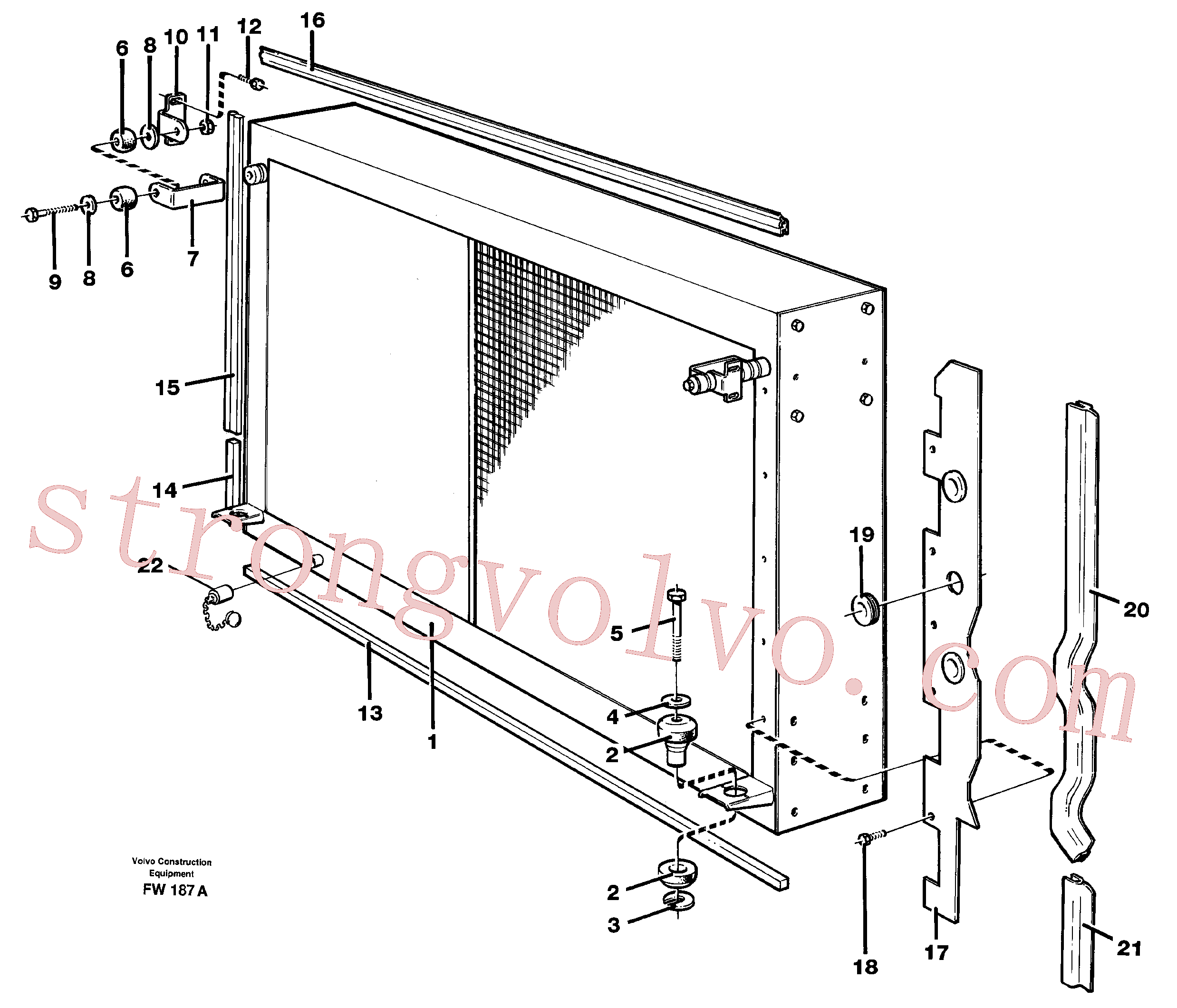 VOE14266840 Volvo Radiador com acessórios(FW187A Montagem)