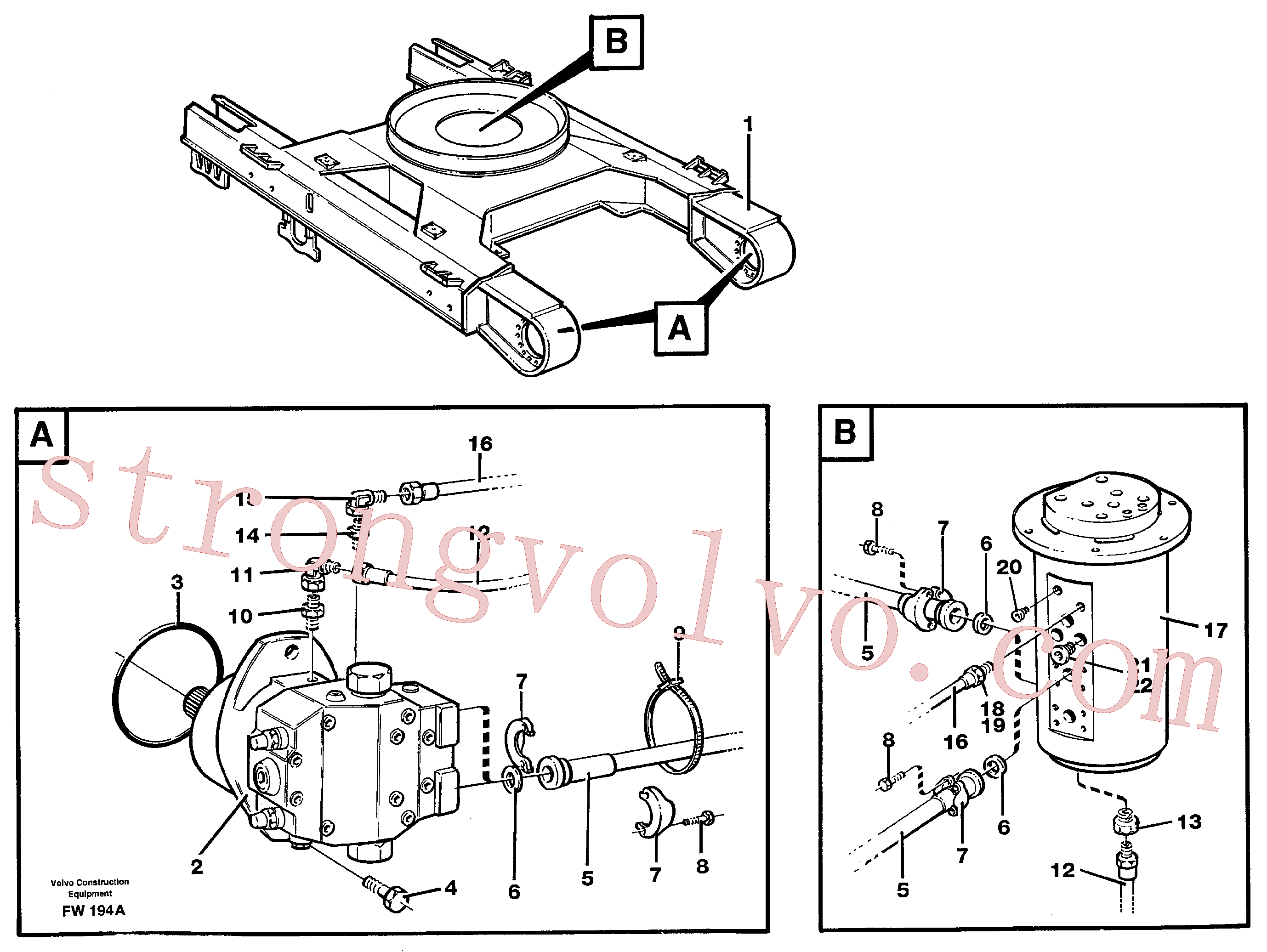 Volvo Acessórios para escavadeira VOE14215440 Anel-o Acessórios