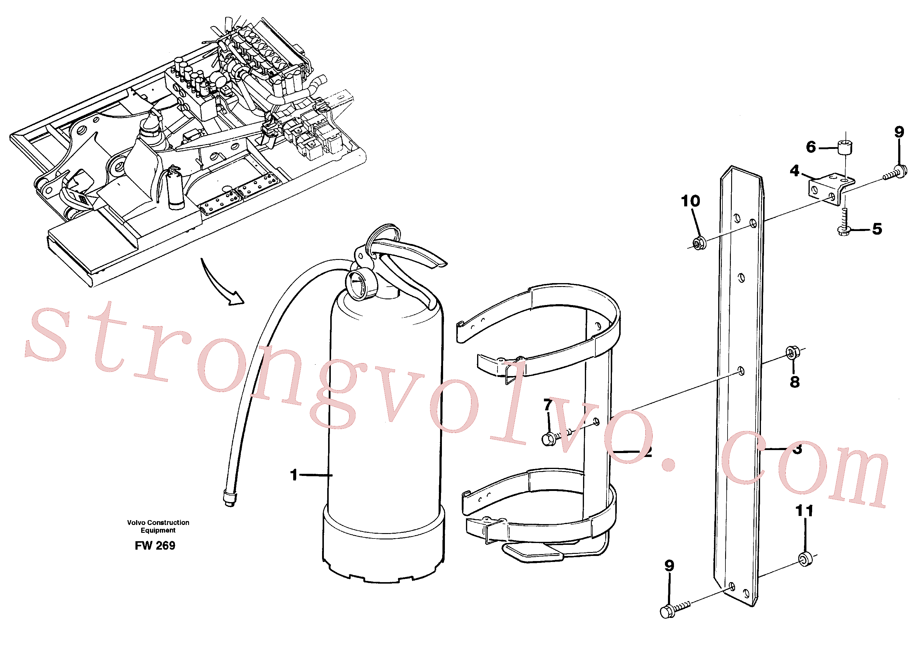 Volvo Acessórios para escavadeira VOE14340860 Attachment Acessórios