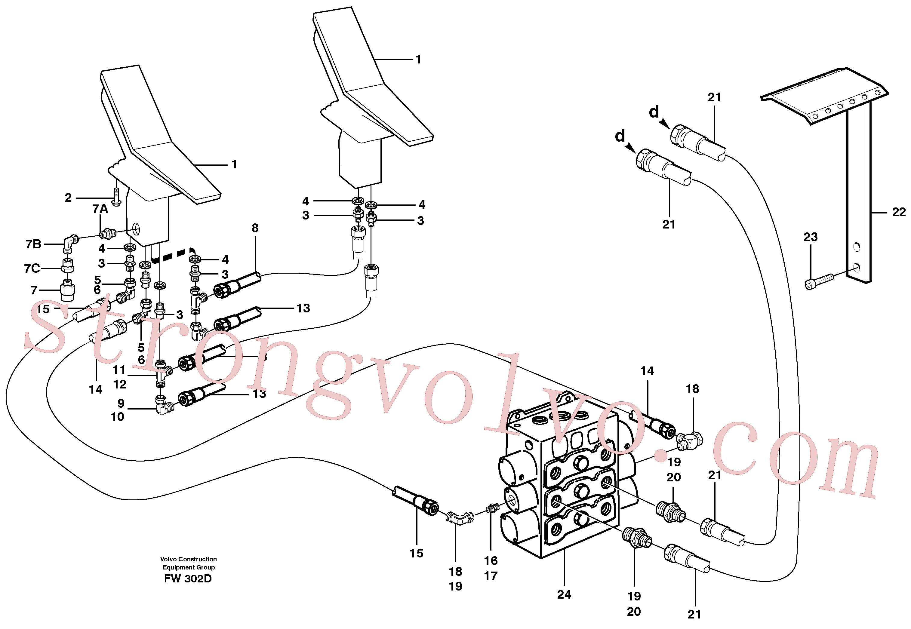 VOE14250302 Volvo(FW302D Montagem)
