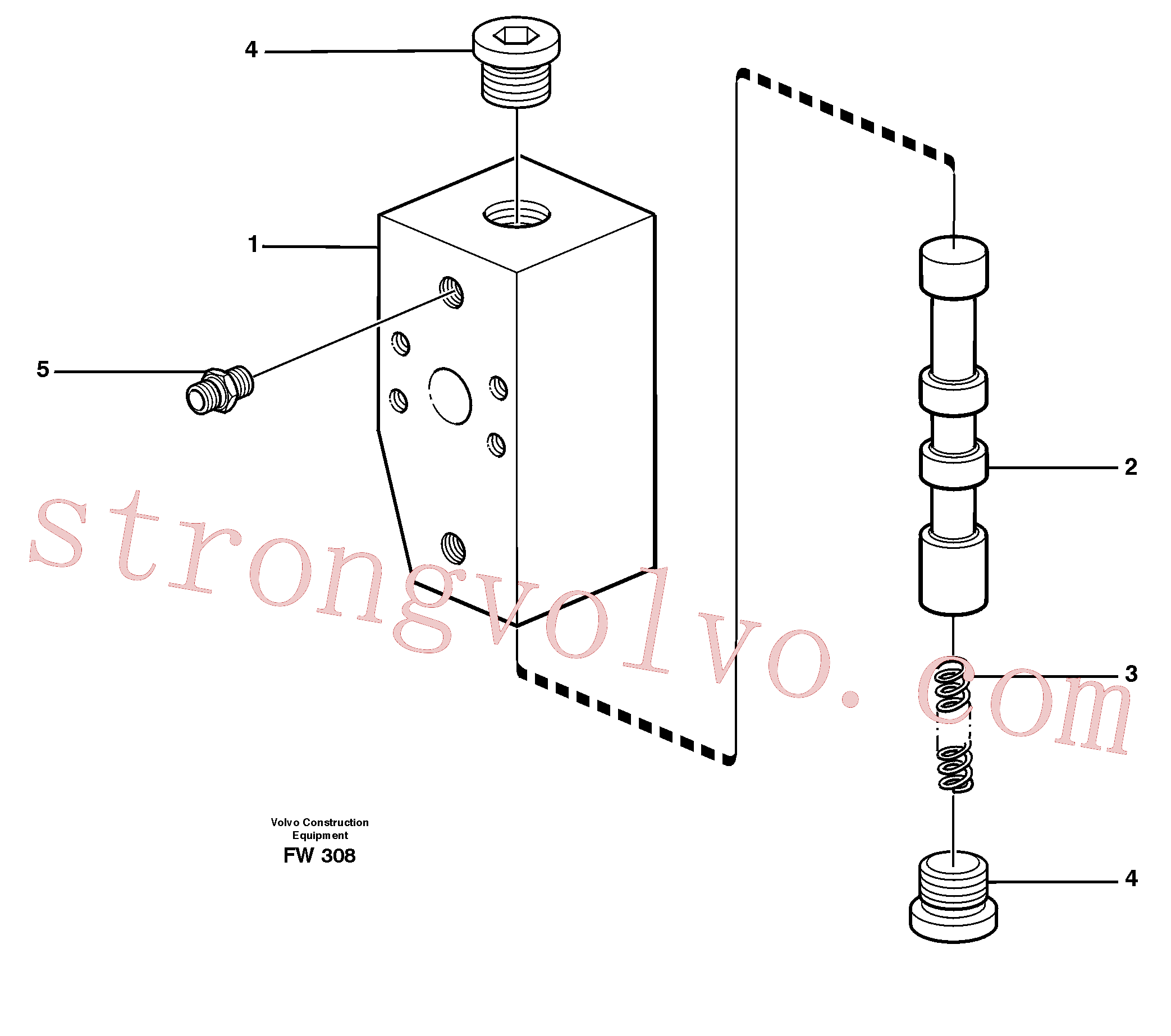 Atacado VOE14343738 Válvula deslizante Volvo escavadeira