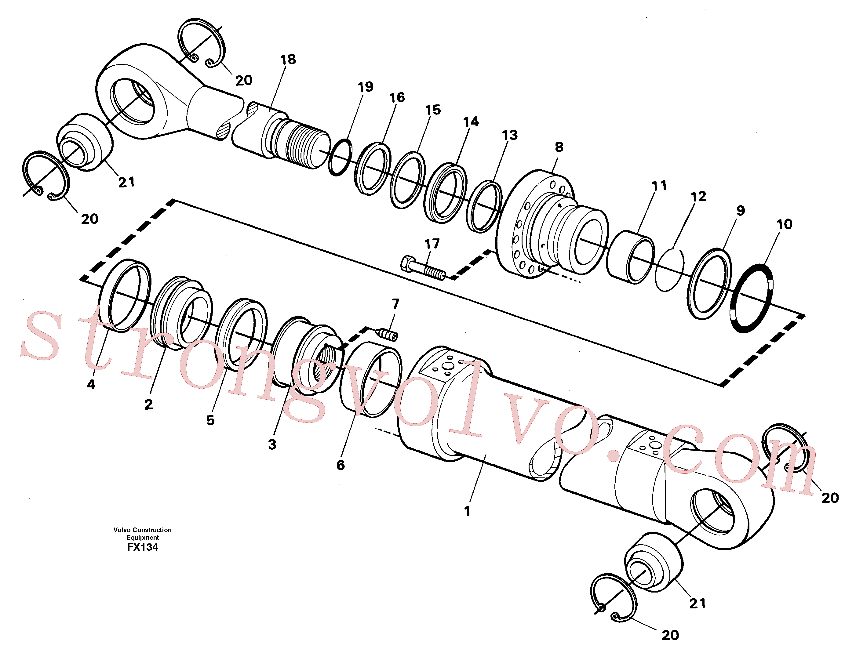 Volvo Acessórios para escavadeira VOE14216269 Back-up ring Acessórios