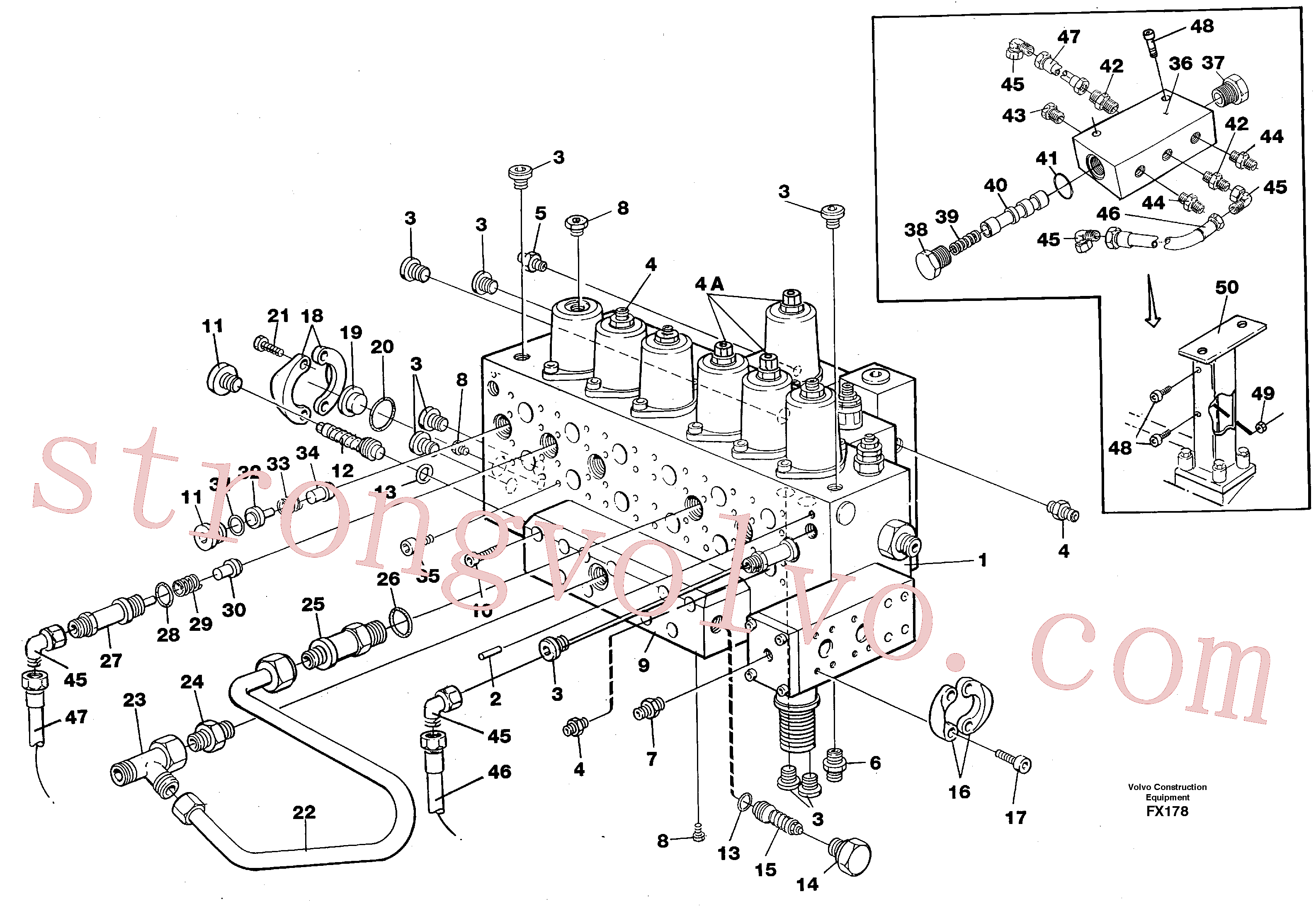 China Made VOE14245649 Niple Volvo Acessórios para escavadeira