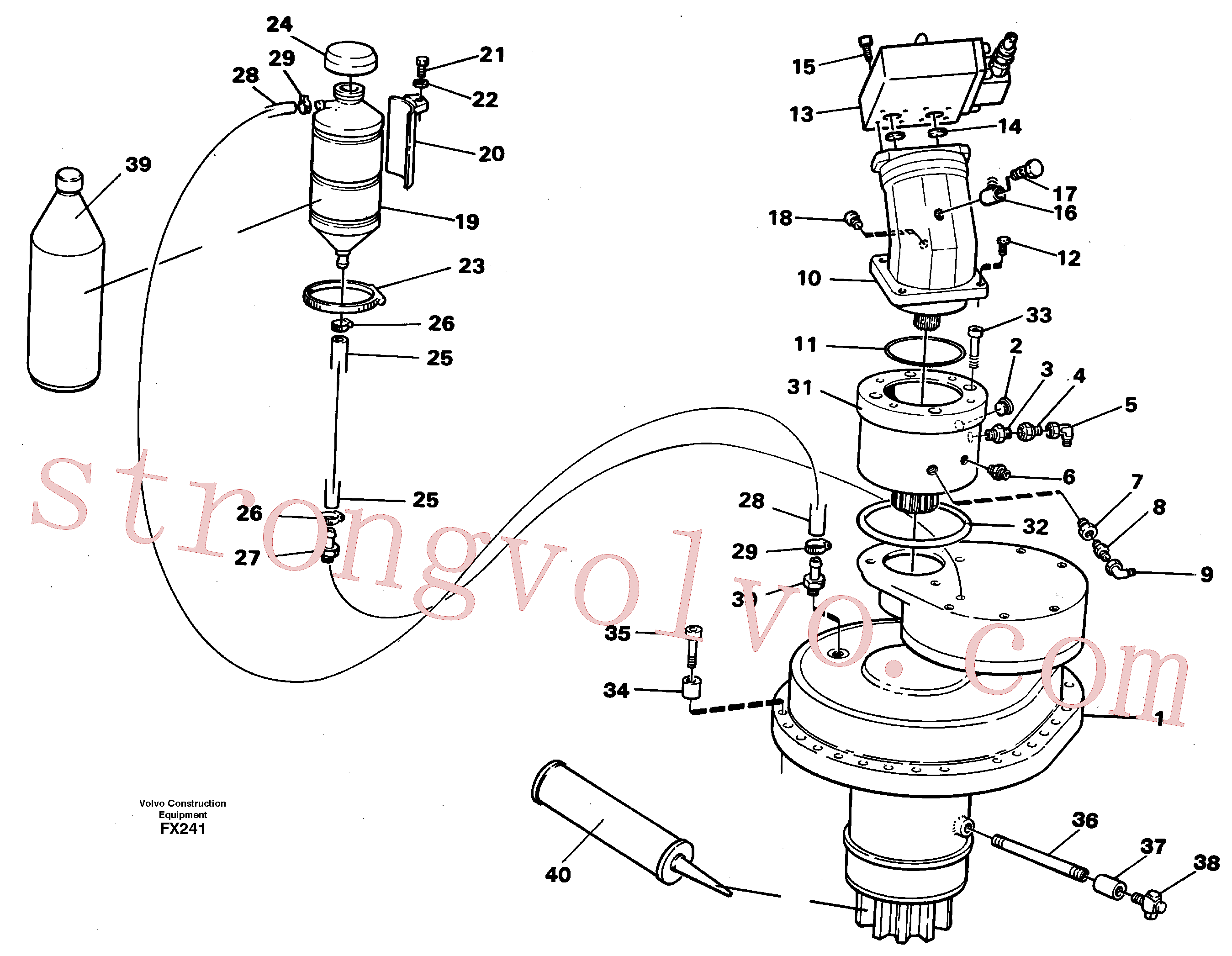 VOE14041727 Espaçador Inscreva-se para Volvo Acessórios para escavadeira