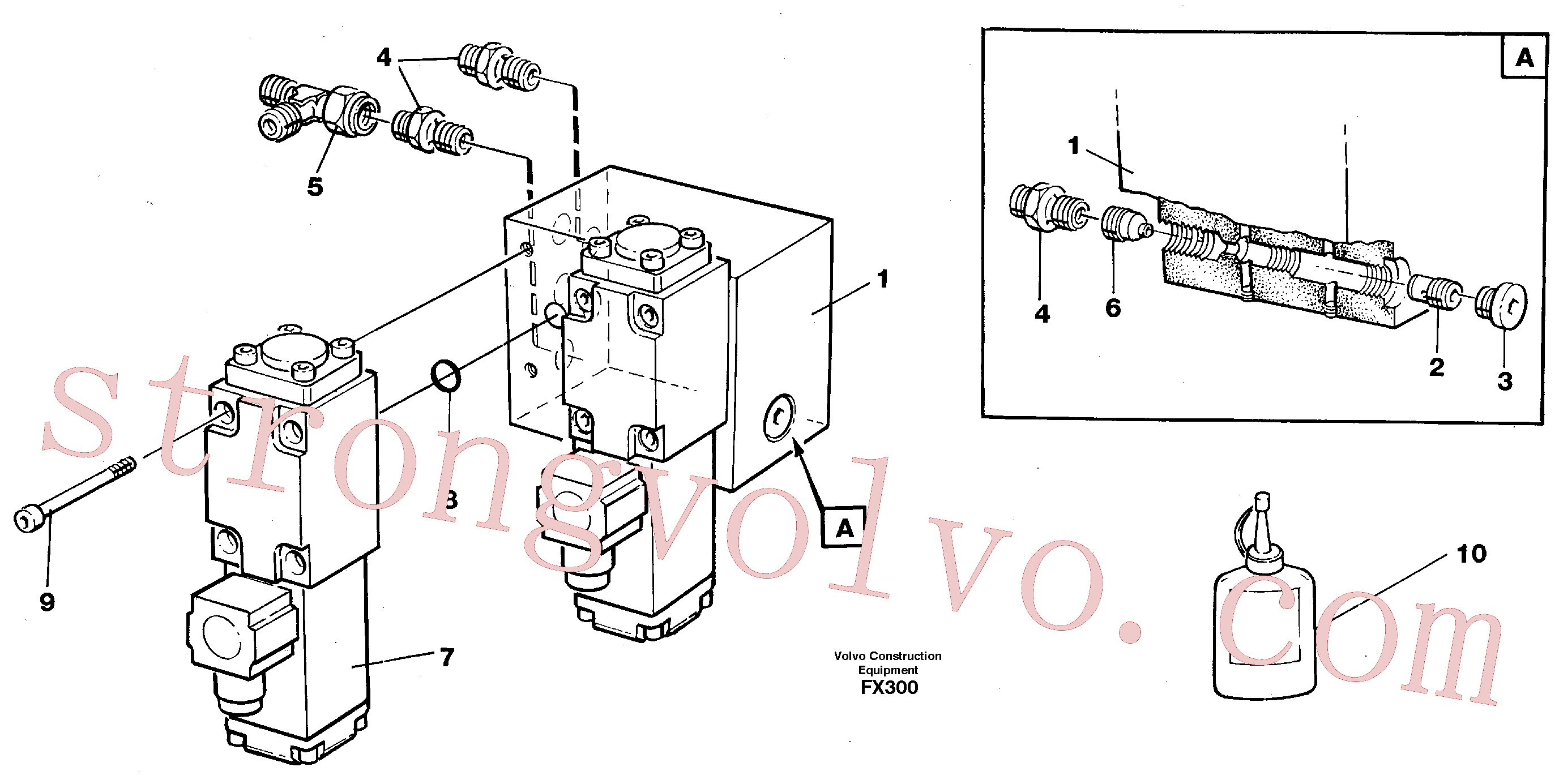 VOE14243112 Placa de montagem Volvo escavadeira