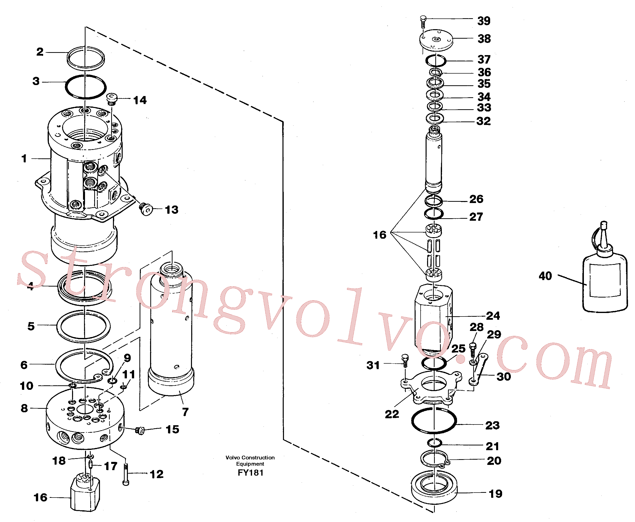 VOE14012325 Volvo Rótula(FY181 Montagem)