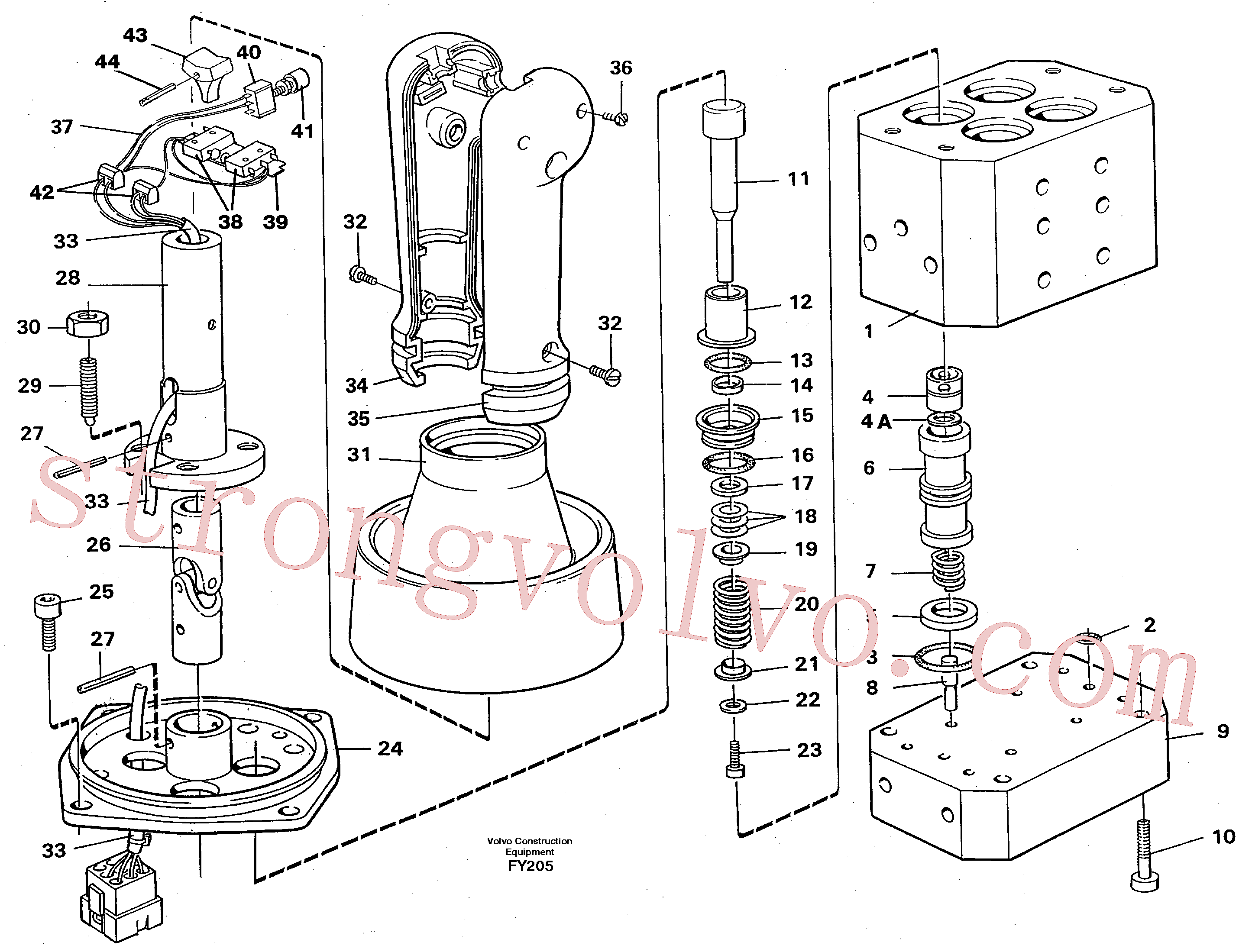 VOE14241247 Volvo Válvula de pressão de controlo(FY205 Montagem)