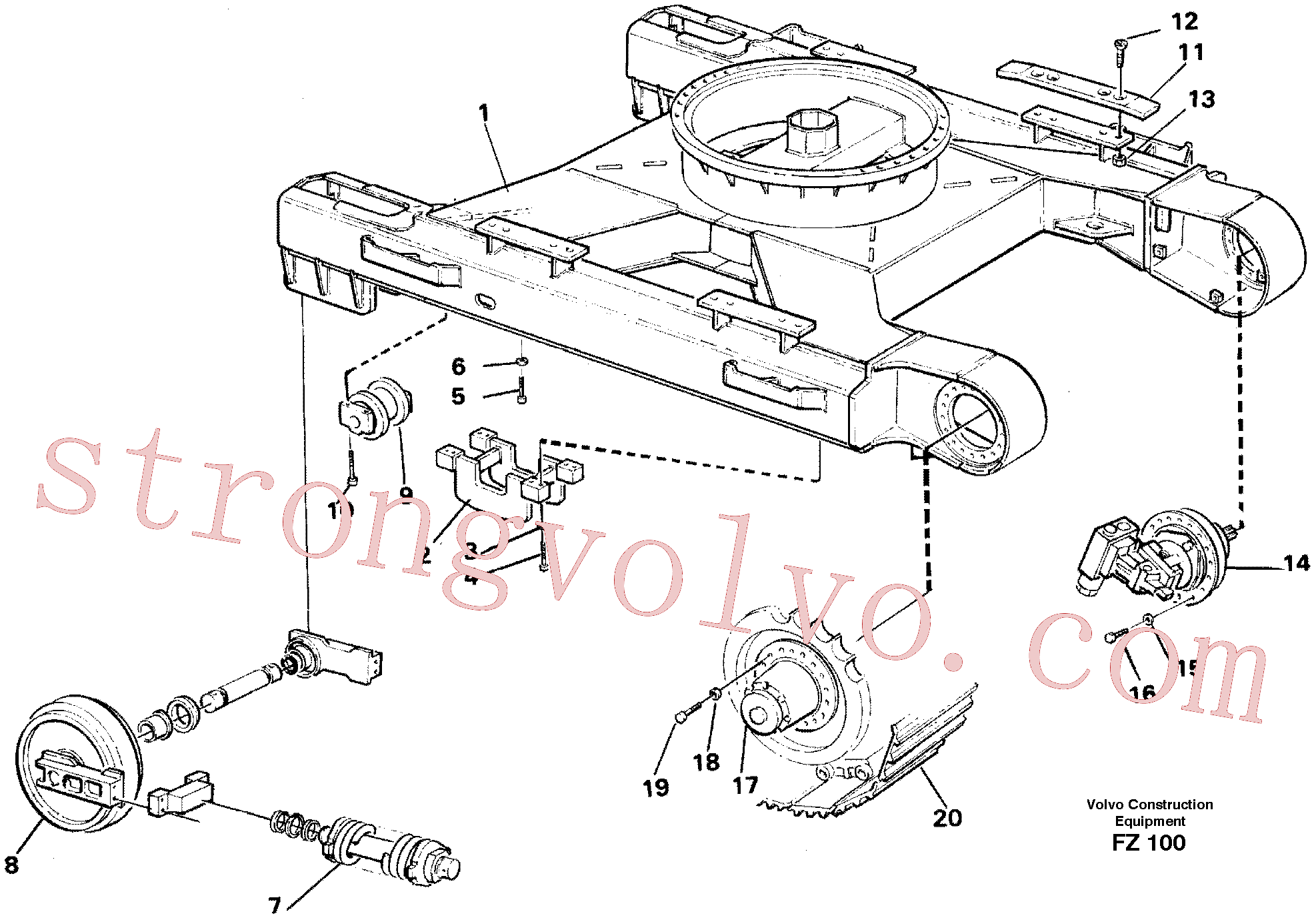 VOE60110000 Volvo Substrutura(FZ100 Montagem)