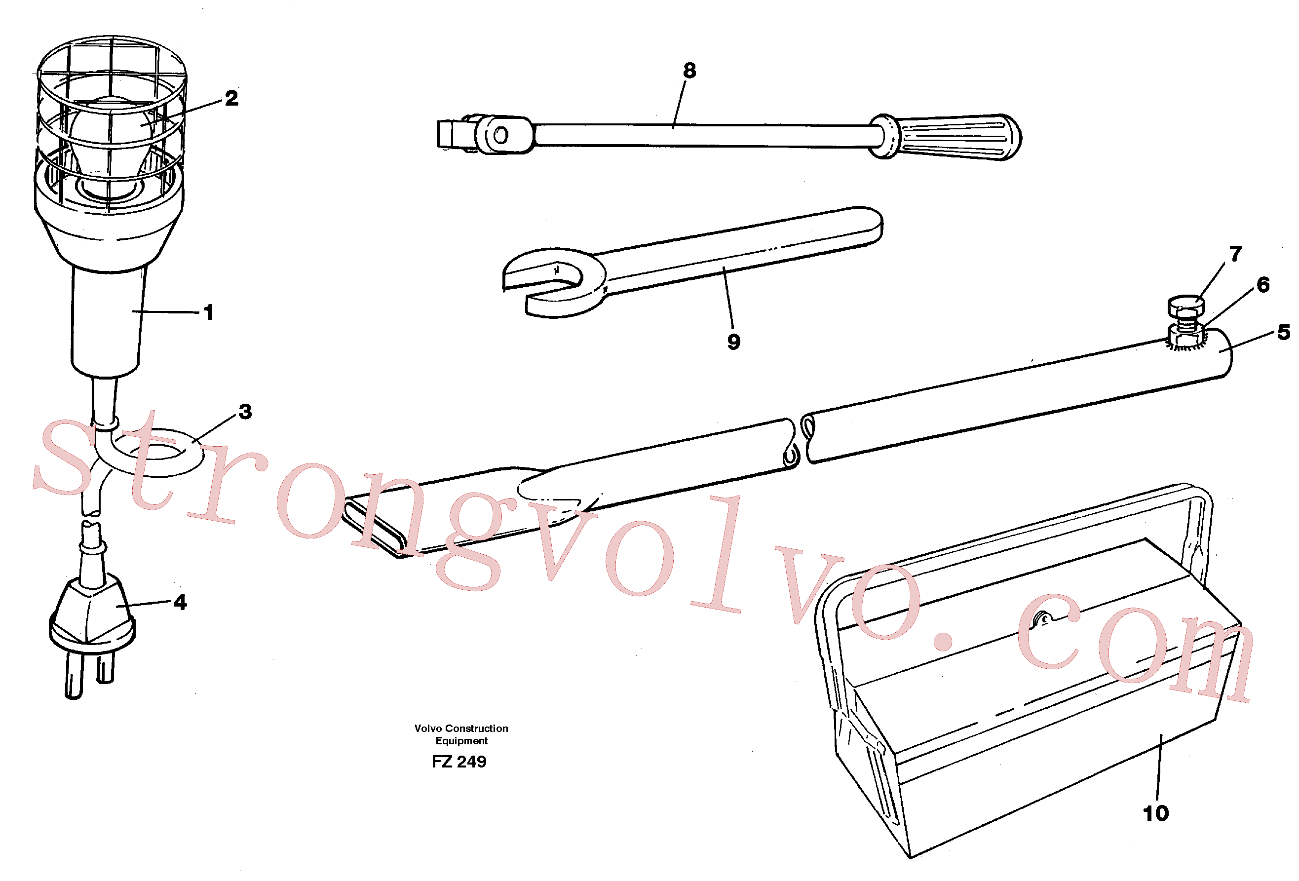 VOE962074 Chave Inscreva-se para Volvo Acessórios para escavadeira