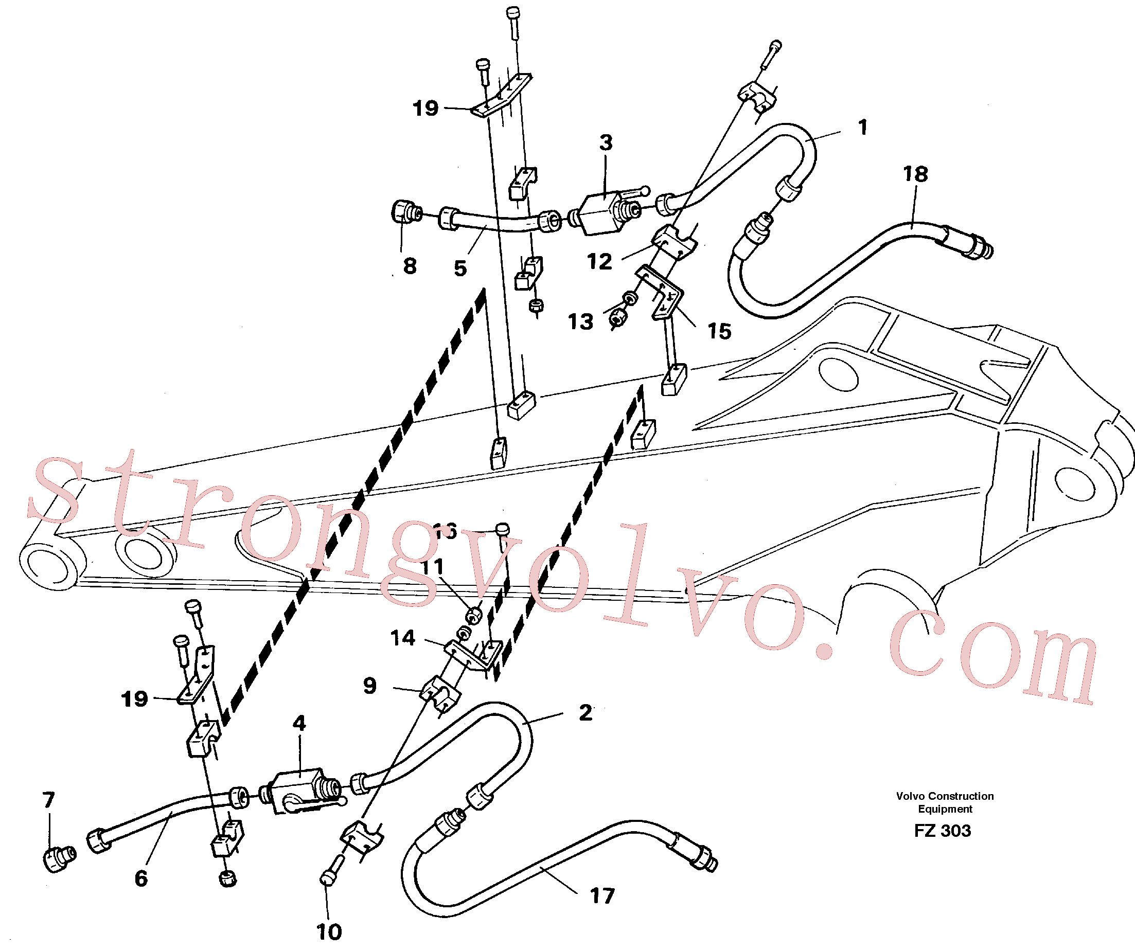 China Made VOE14262398 Hammer hydraulics Volvo Acessórios para escavadeira
