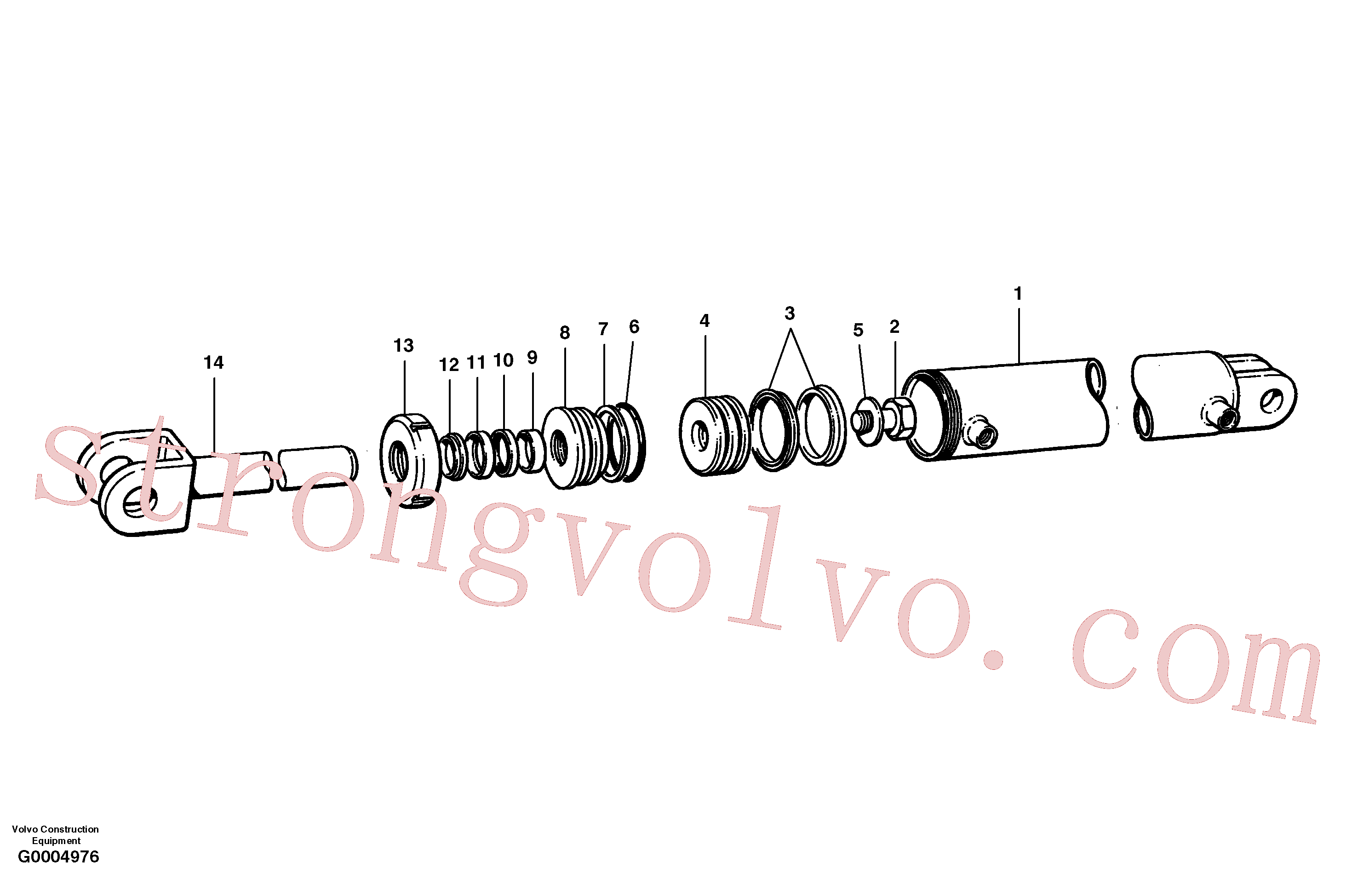 China Made CH97828 Cabeçote Volvo Acessórios para escavadeira
