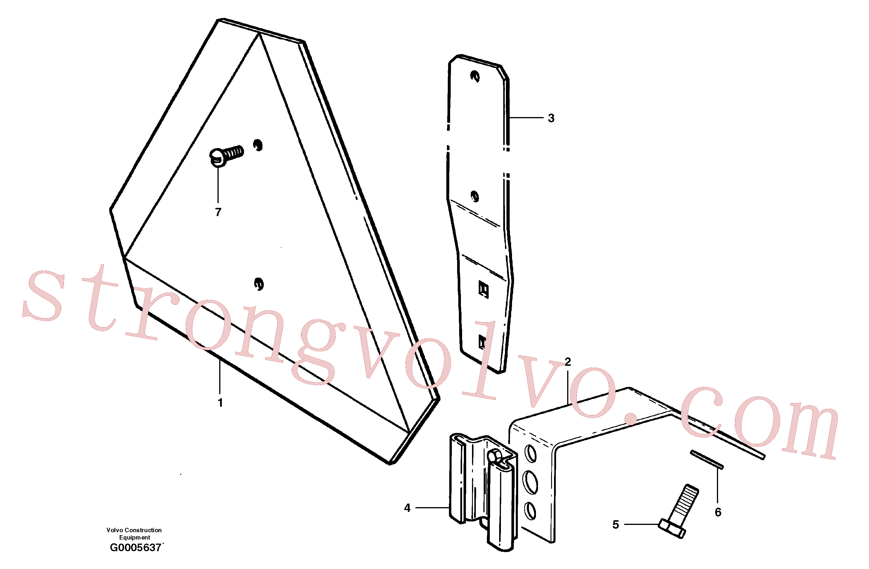 CH78460 Volvo Sinal de veículo lento.(G0005637 Montagem)