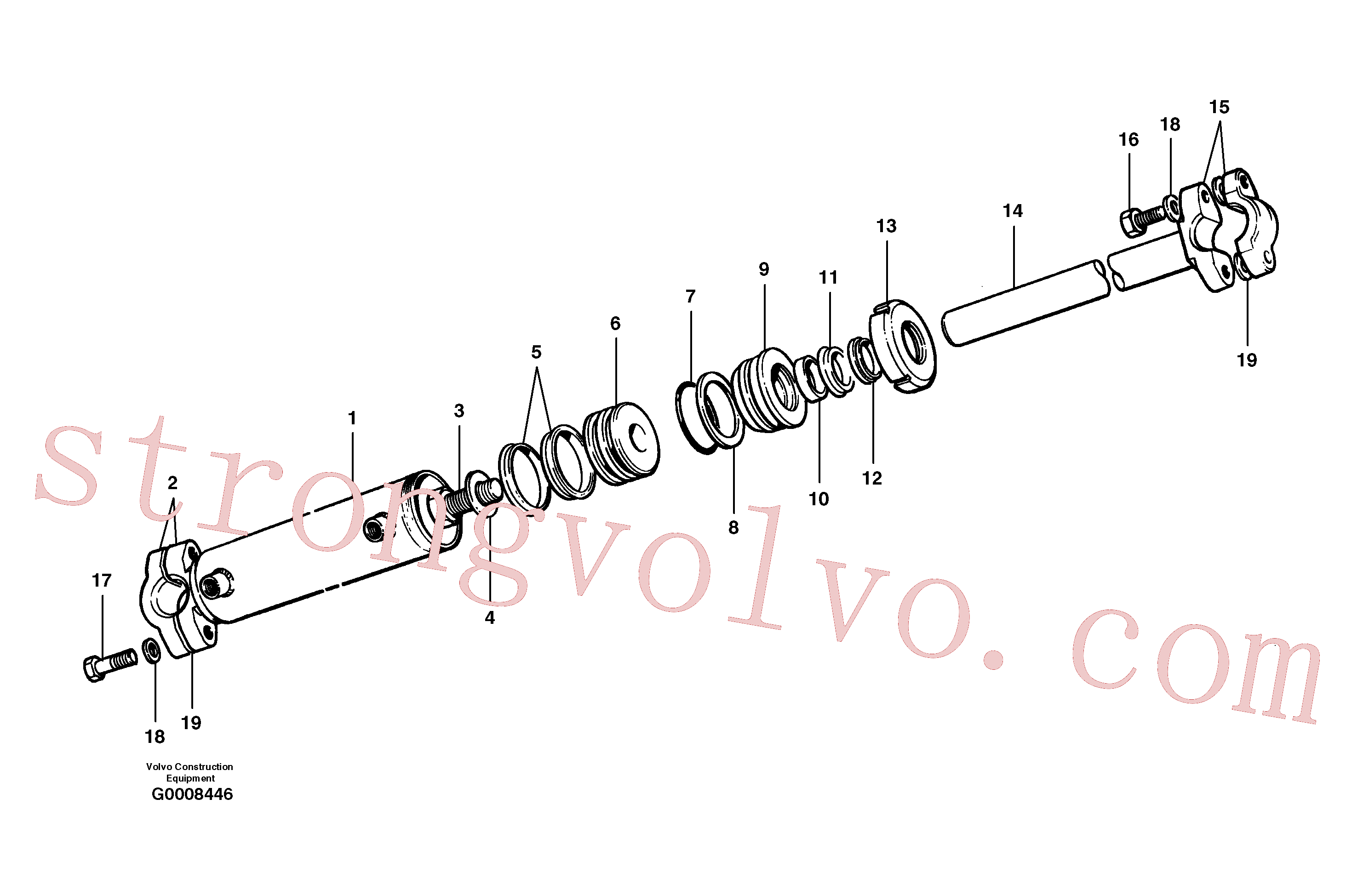 Volvo VOE12724220 Seal Volvo Acessórios para escavadeira