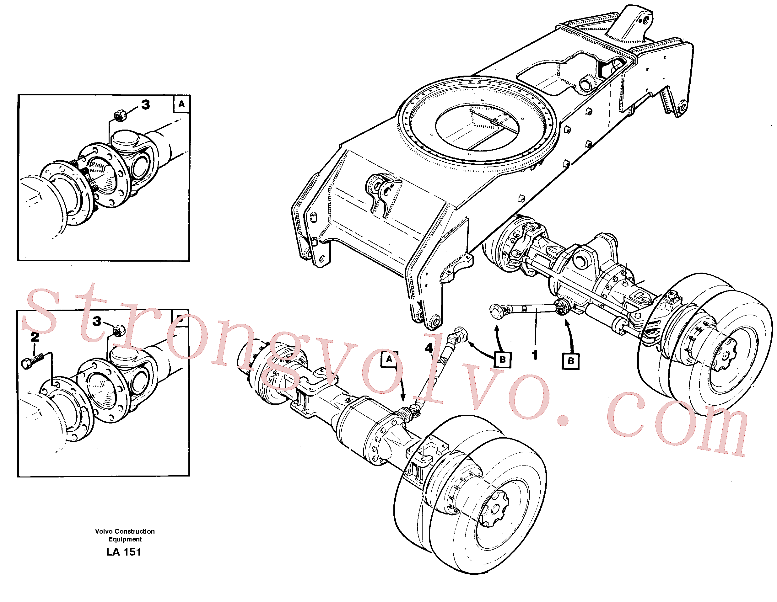 VOE961992 Volvo Veios propulsores com acessórios(LA151 Montagem)