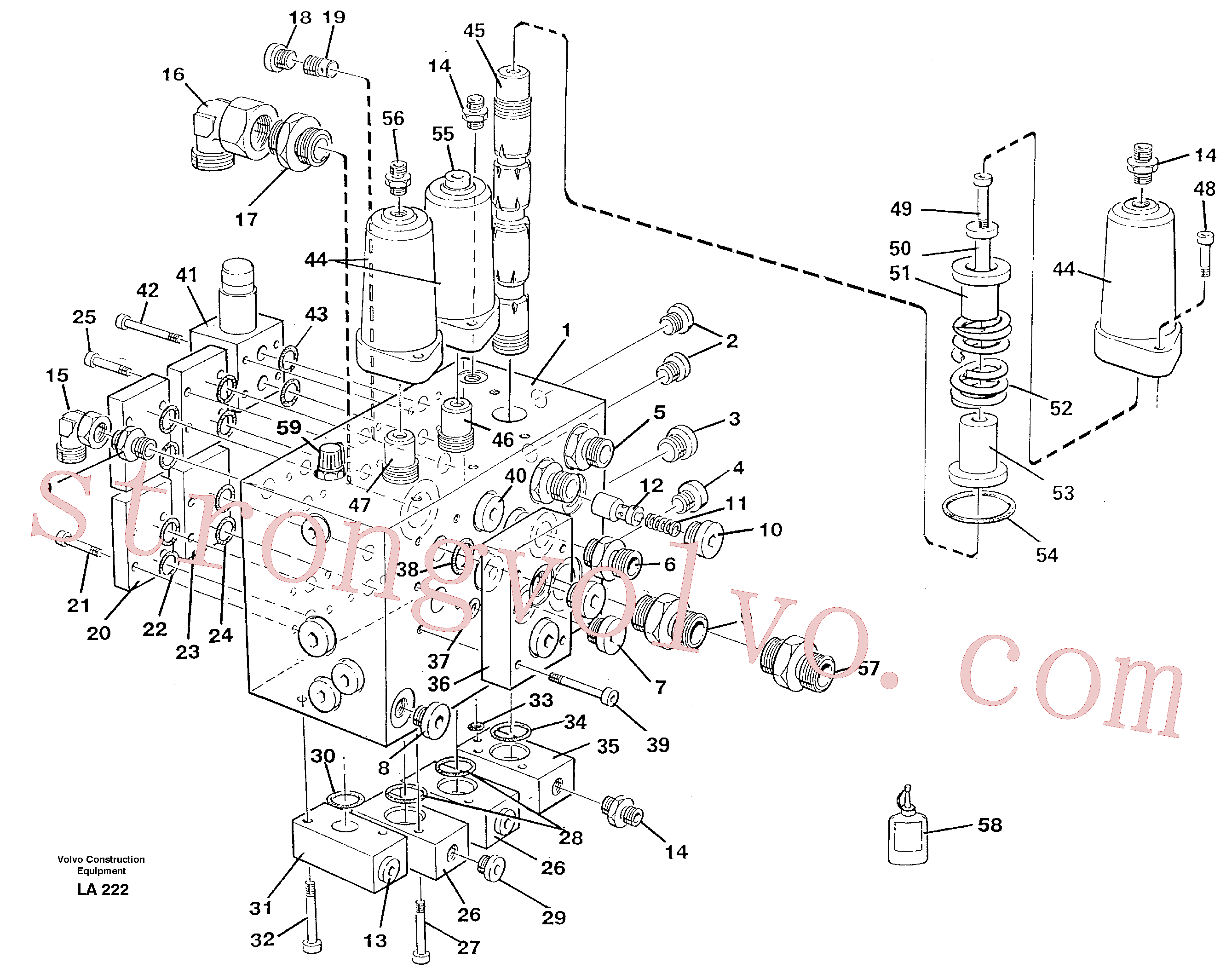 Volvo Acessórios para escavadeira VOE14047743 Mola de compressão Acessórios