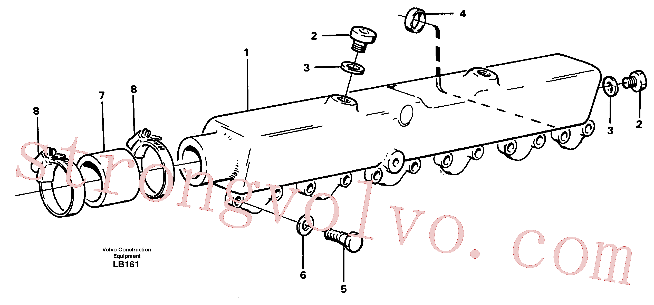 ZM5143007 Volvo Tubo de água(LB161 Montagem)