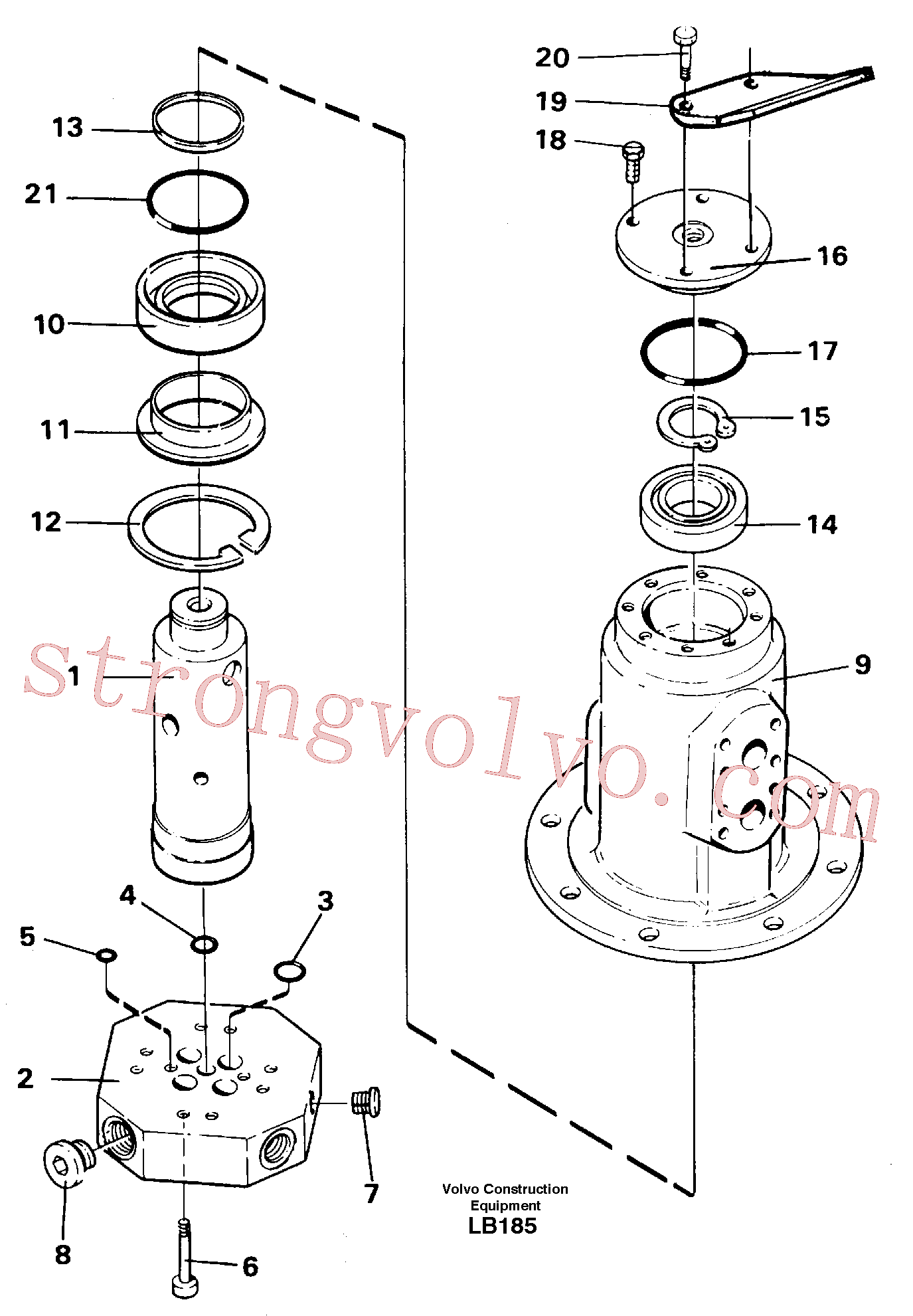 VOE14046746 Volvo Rótula(LB185 Montagem)