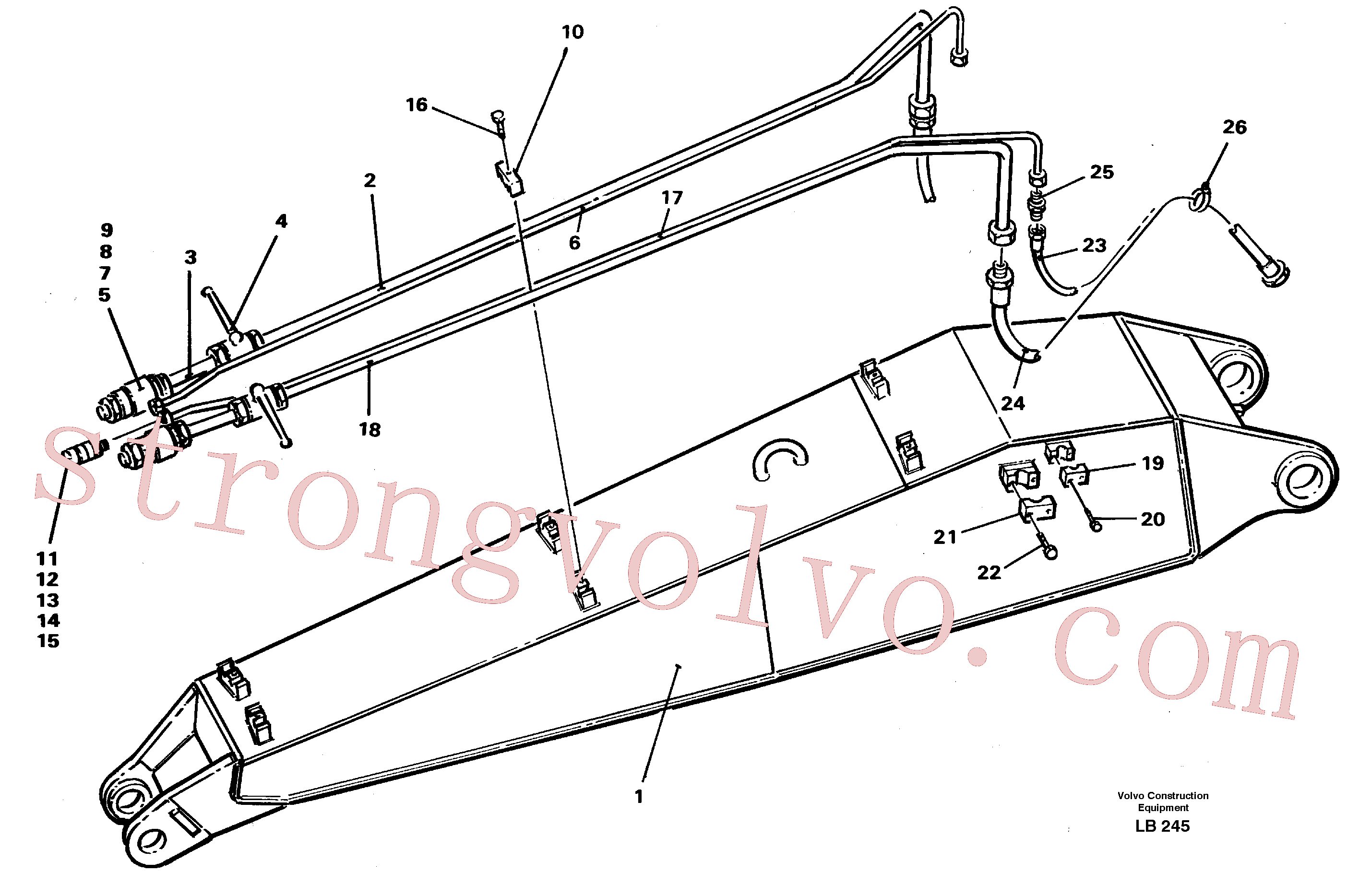 VOE14210903 Válvula esfera Volvo escavadeira