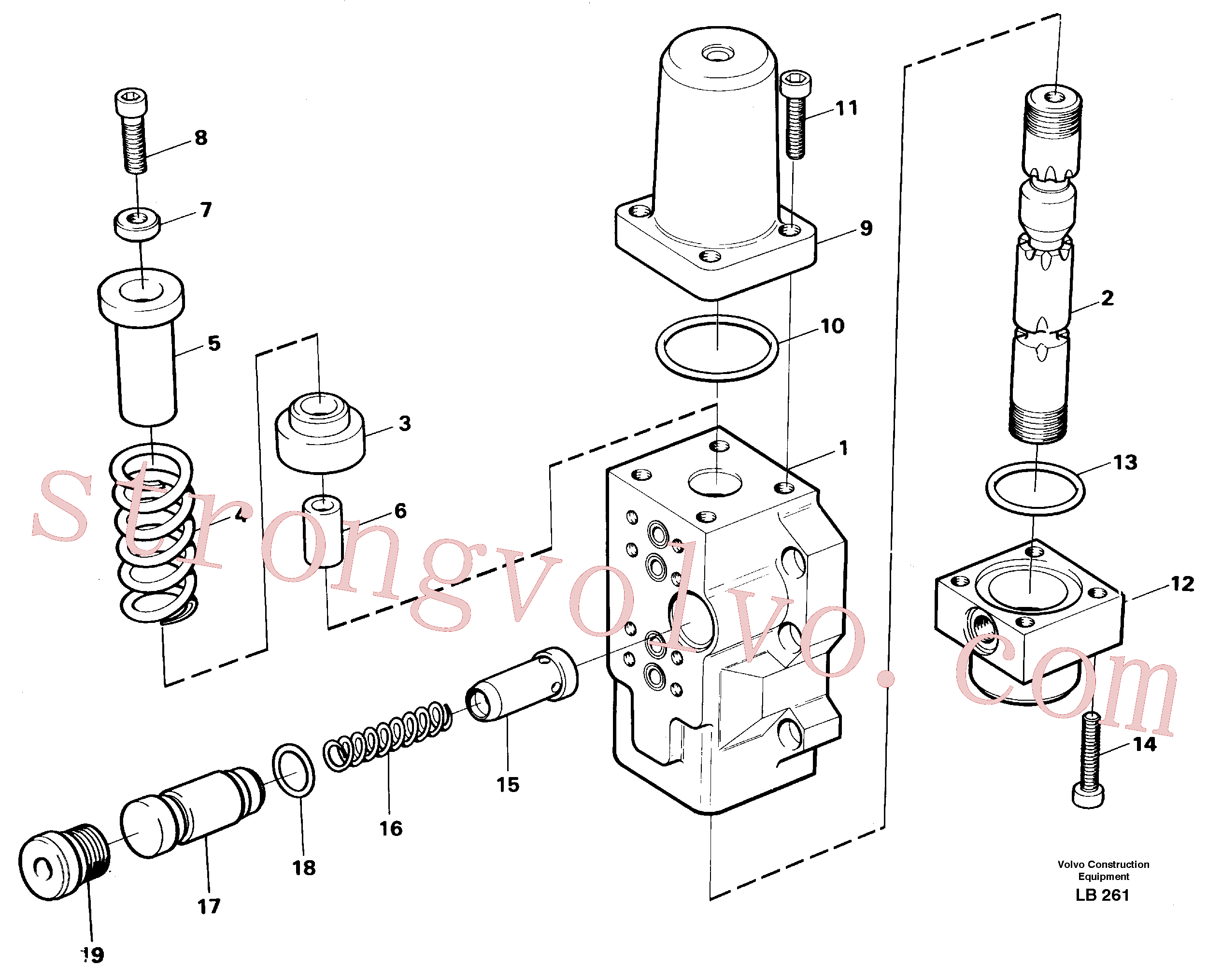 Atacado VOE14263755 Directional Valve Volvo escavadeira