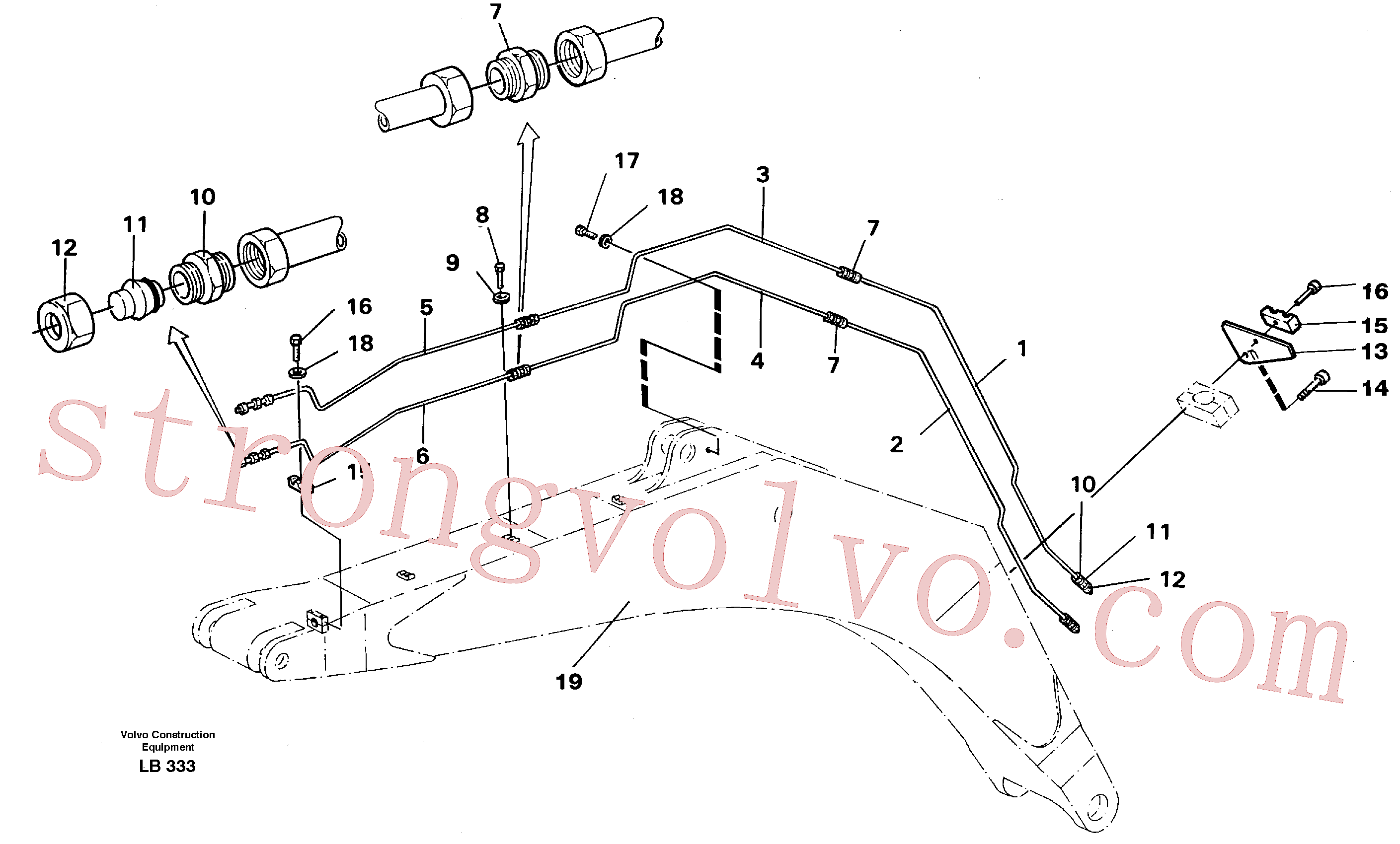 VOE14263545 Attachment Inscreva-se para Volvo Acessórios para escavadeira