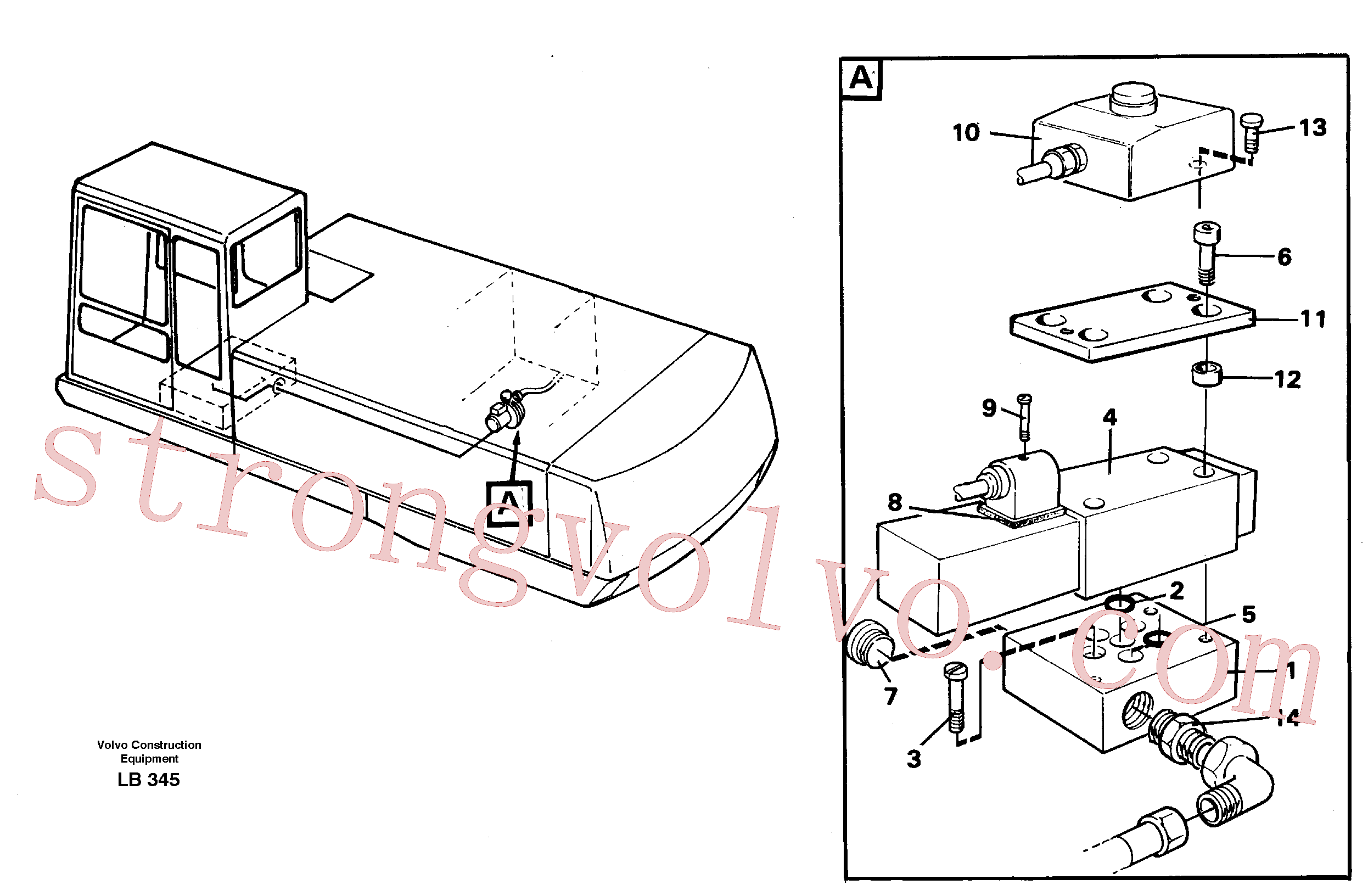 VOE14259542 Attachment Volvo escavadeira