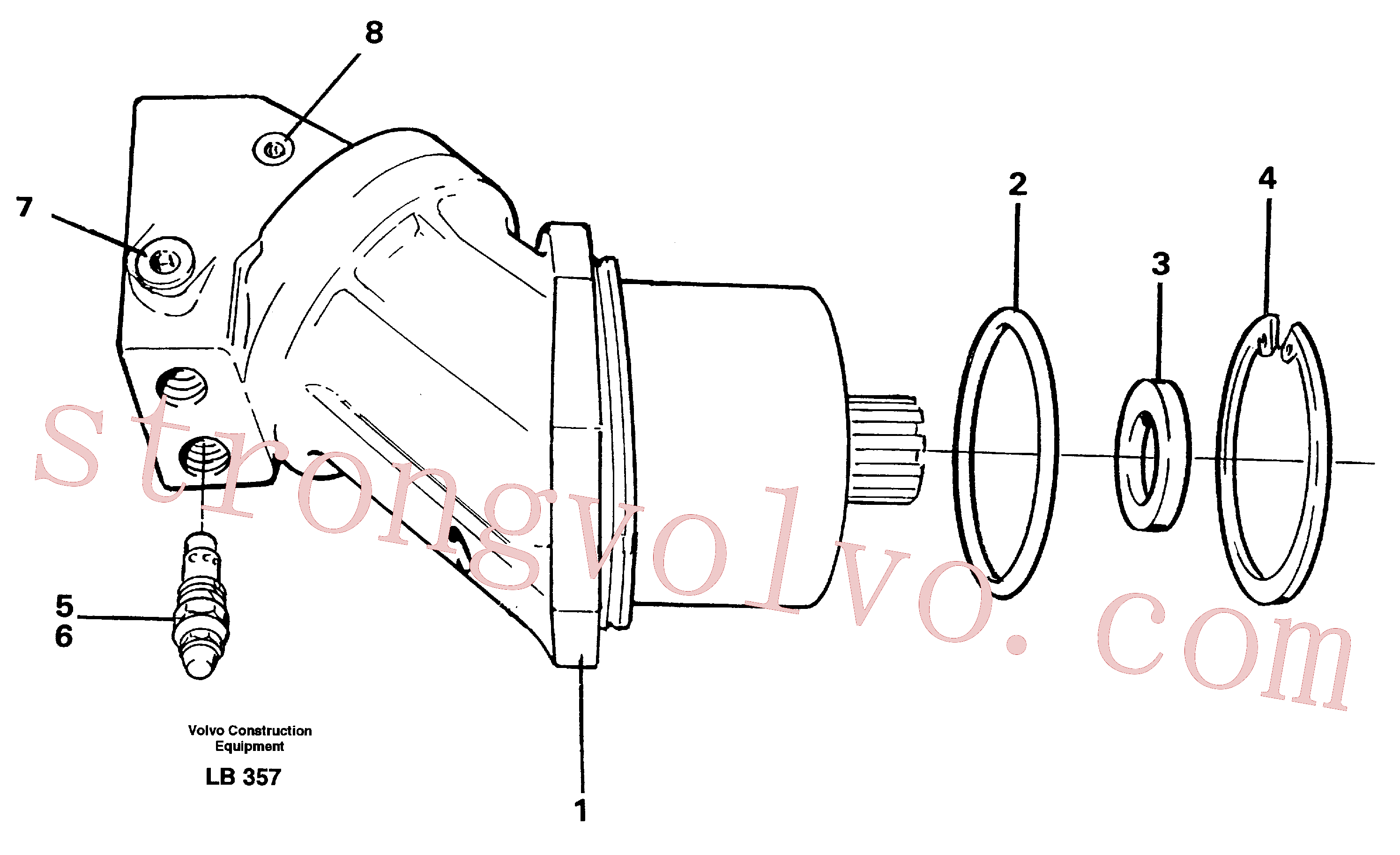 Atacado VOE11702195 Jogo de vedação Volvo escavadeira