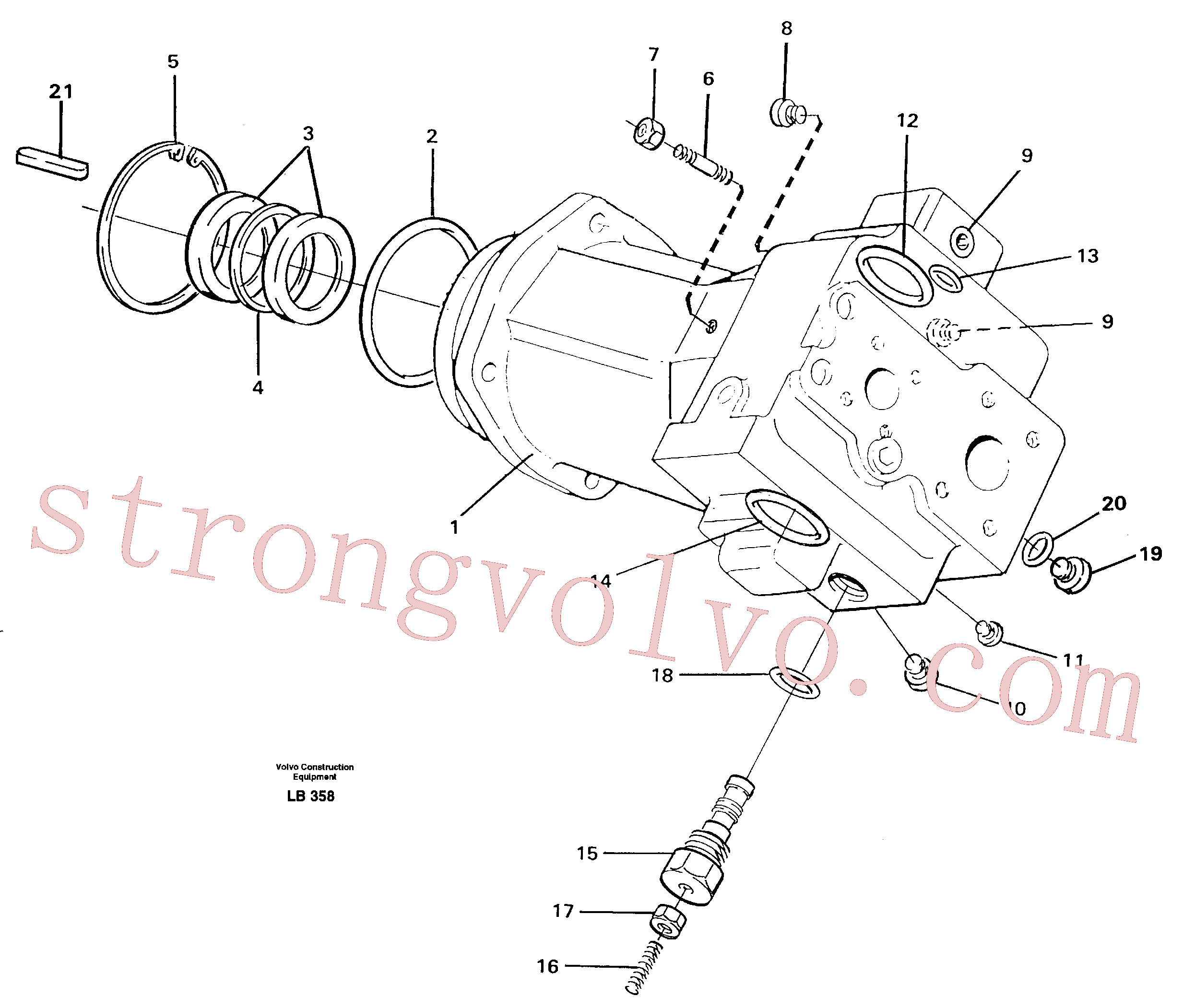 VOE14023174 Volvo Bomba hidráulica(LB358 Montagem)