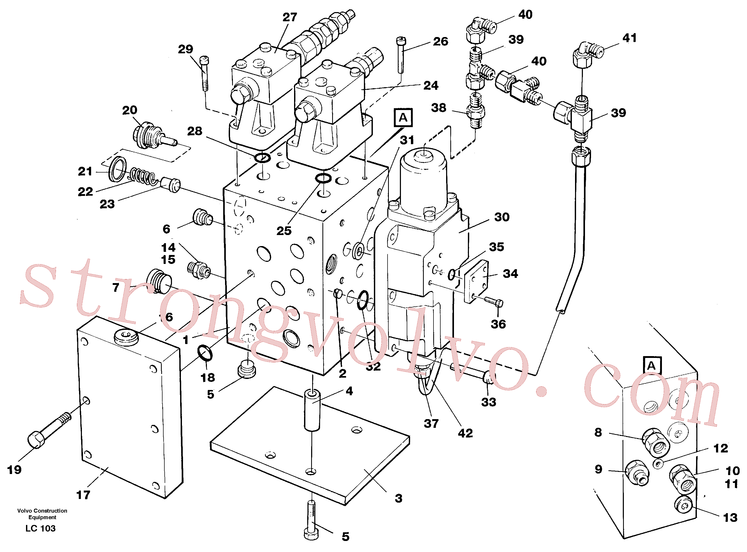 Atacado VOE14263734 Tubo Volvo escavadeira