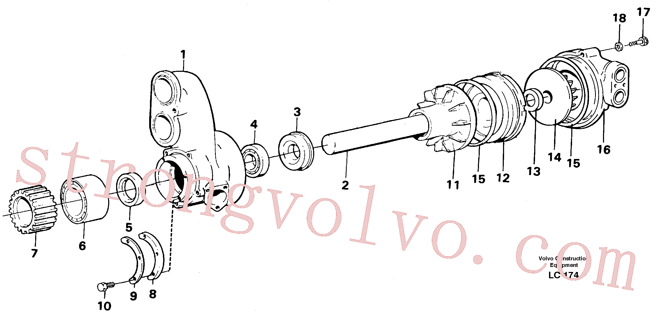 VOE13941906 Volvo Bomba de água(LC174 Montagem)