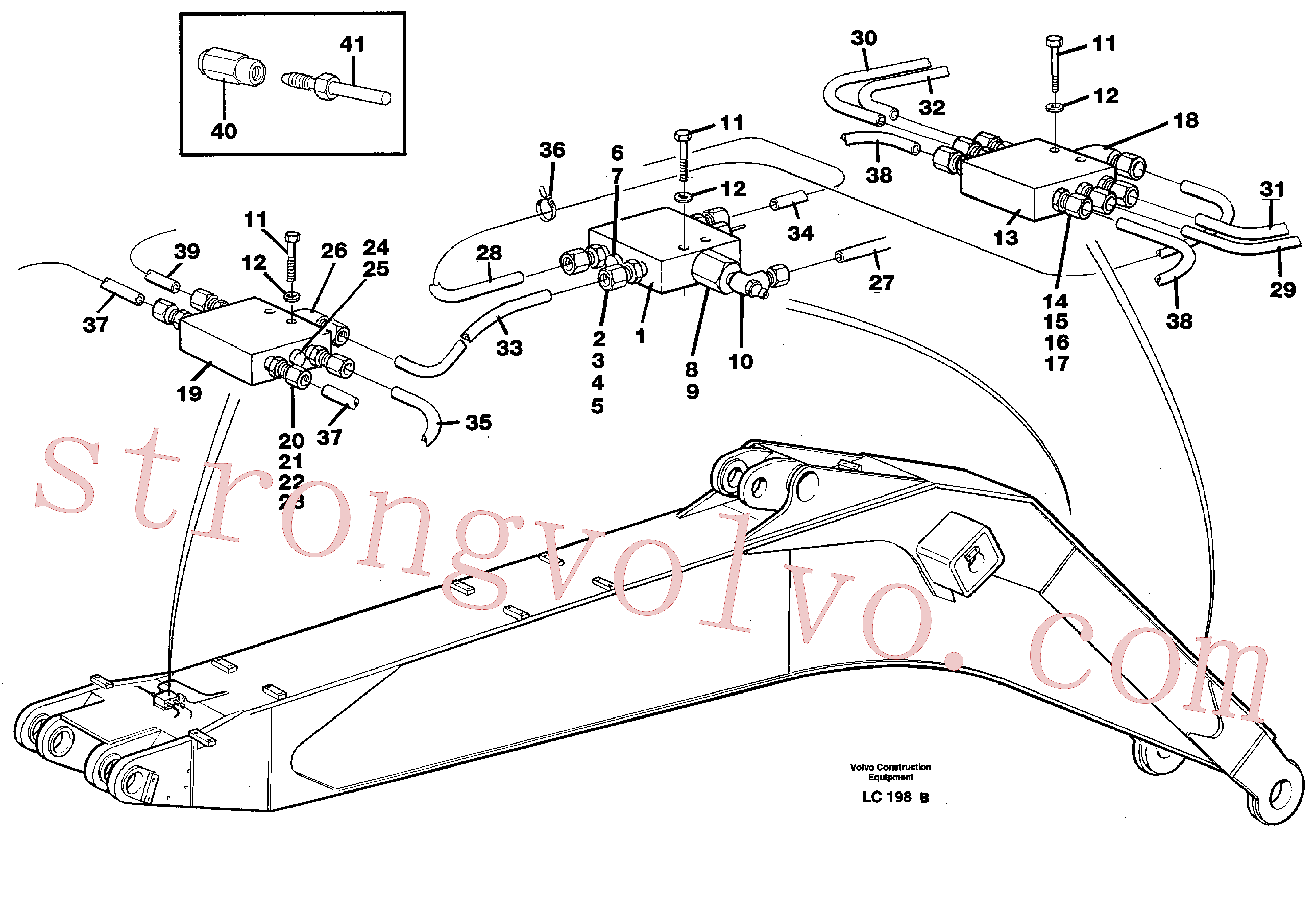VOE14214029 Porca de capa Volvo escavadeira
