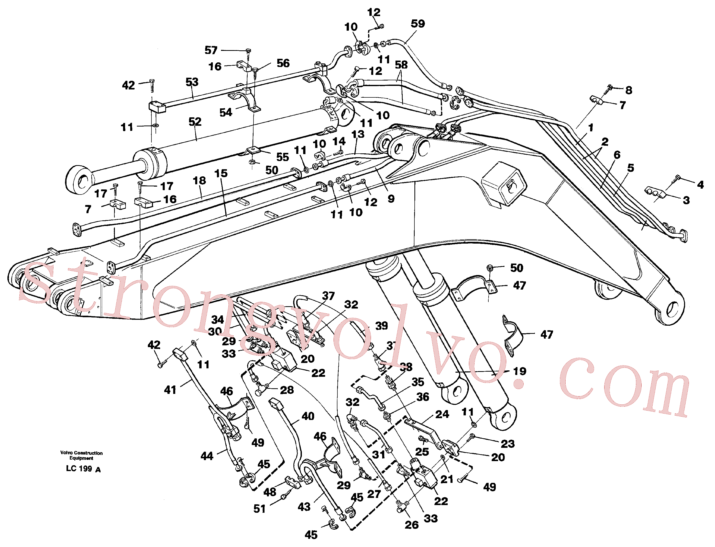 Atacado VOE14231236 Tube Assembly Volvo escavadeira