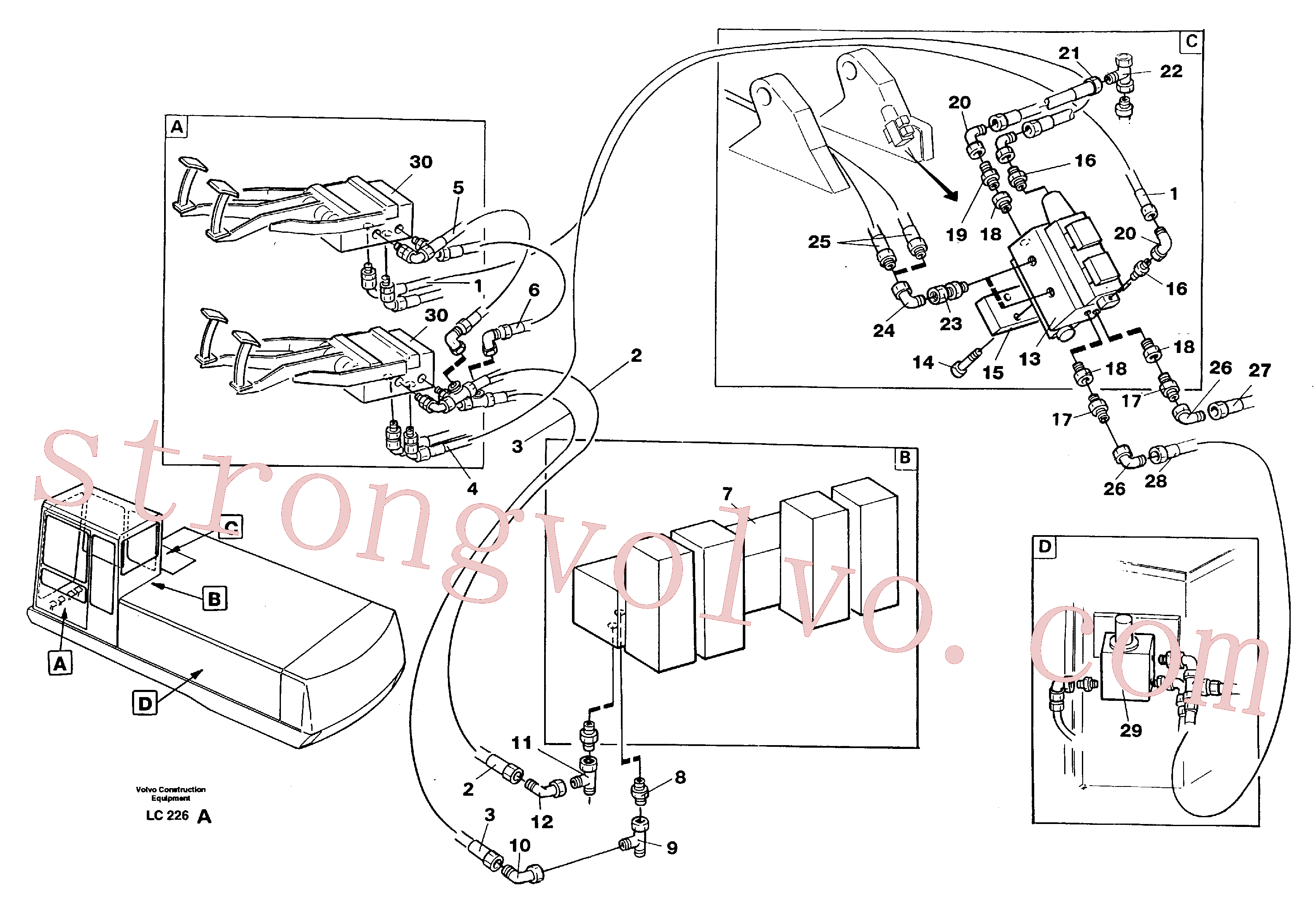 Volvo Acessórios para escavadeira VOE14265253 Chapa fixação Acessórios