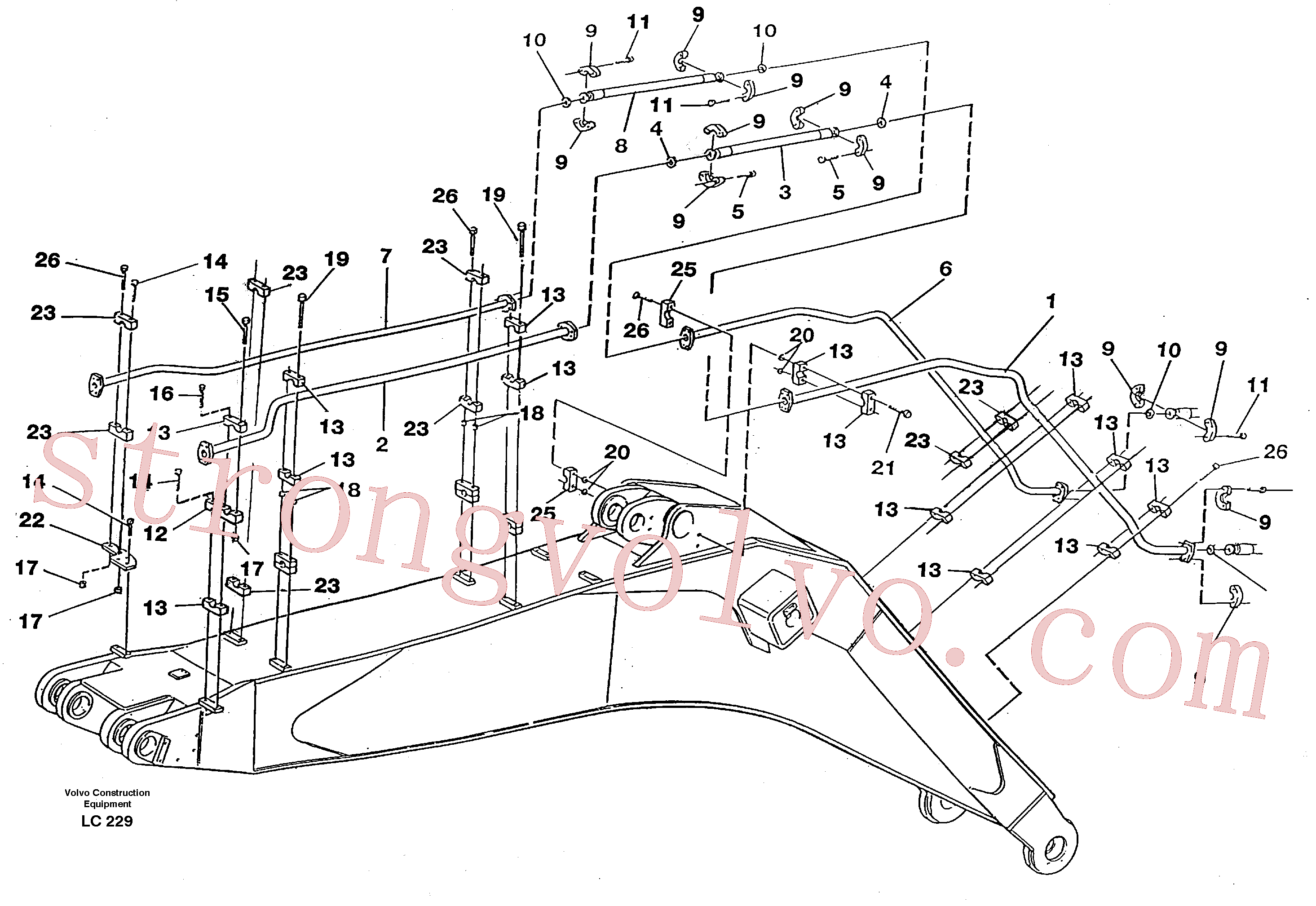 Volvo Montagem VOE14264709 Tube Assembly Acessórios