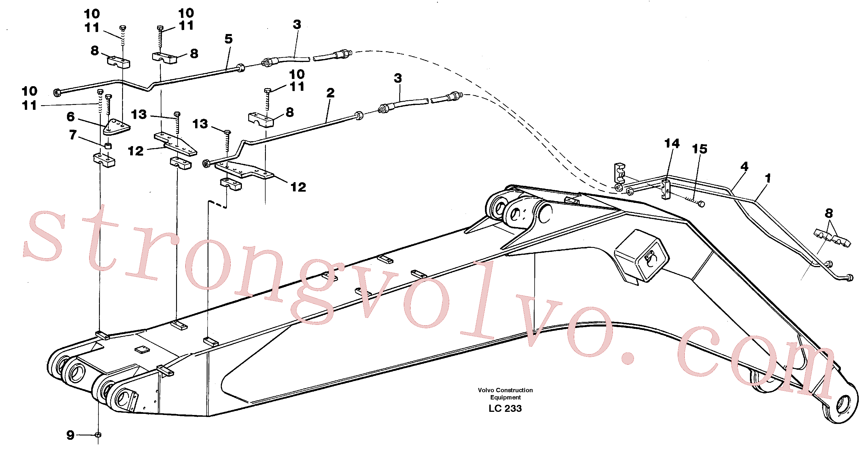 Volvo Montagem VOE14264715 Tube Assembly Acessórios