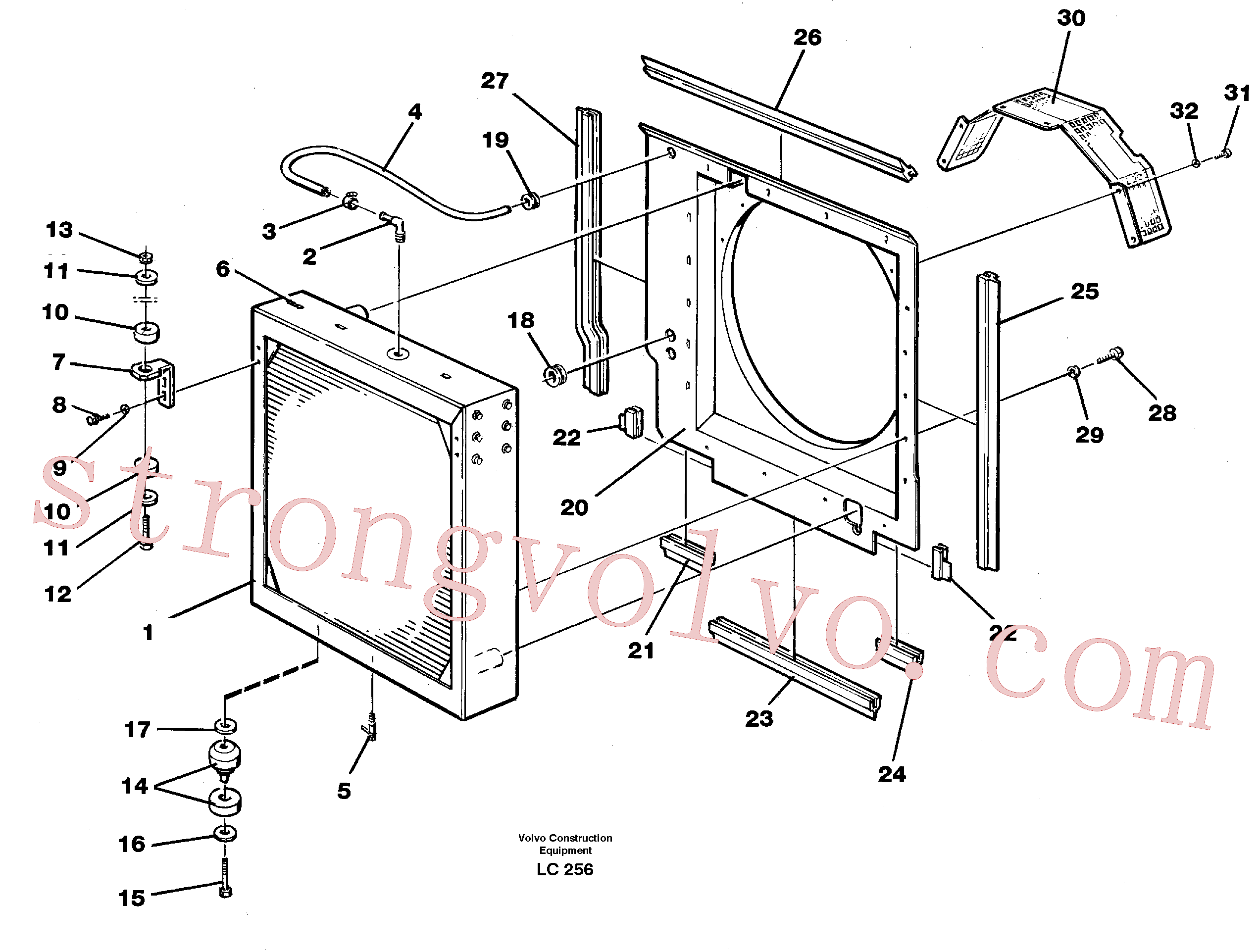 VOE190364 Parafuso sextavado Volvo escavadeira