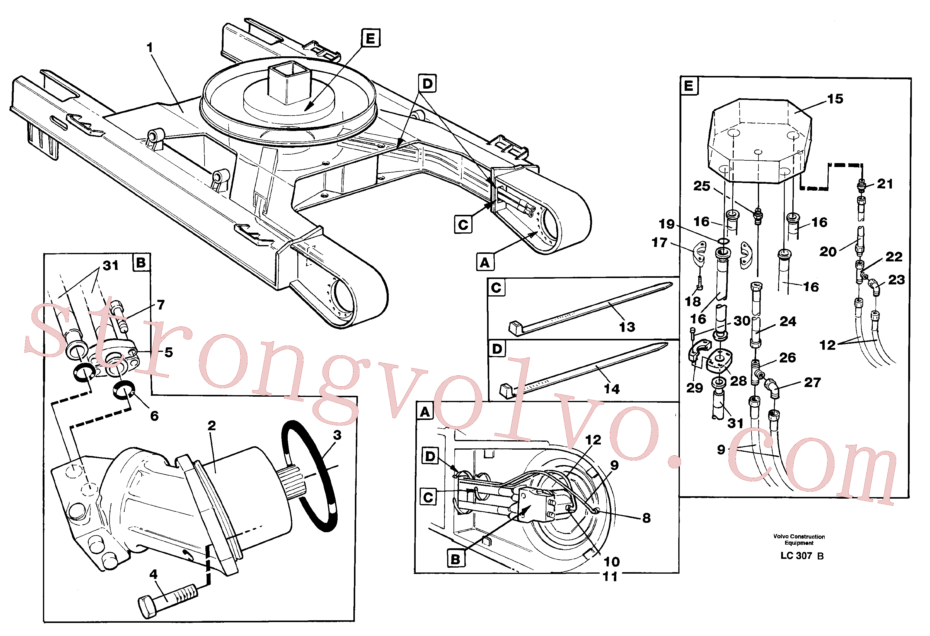 Atacado VOE14265157 Anel-o Volvo escavadeira