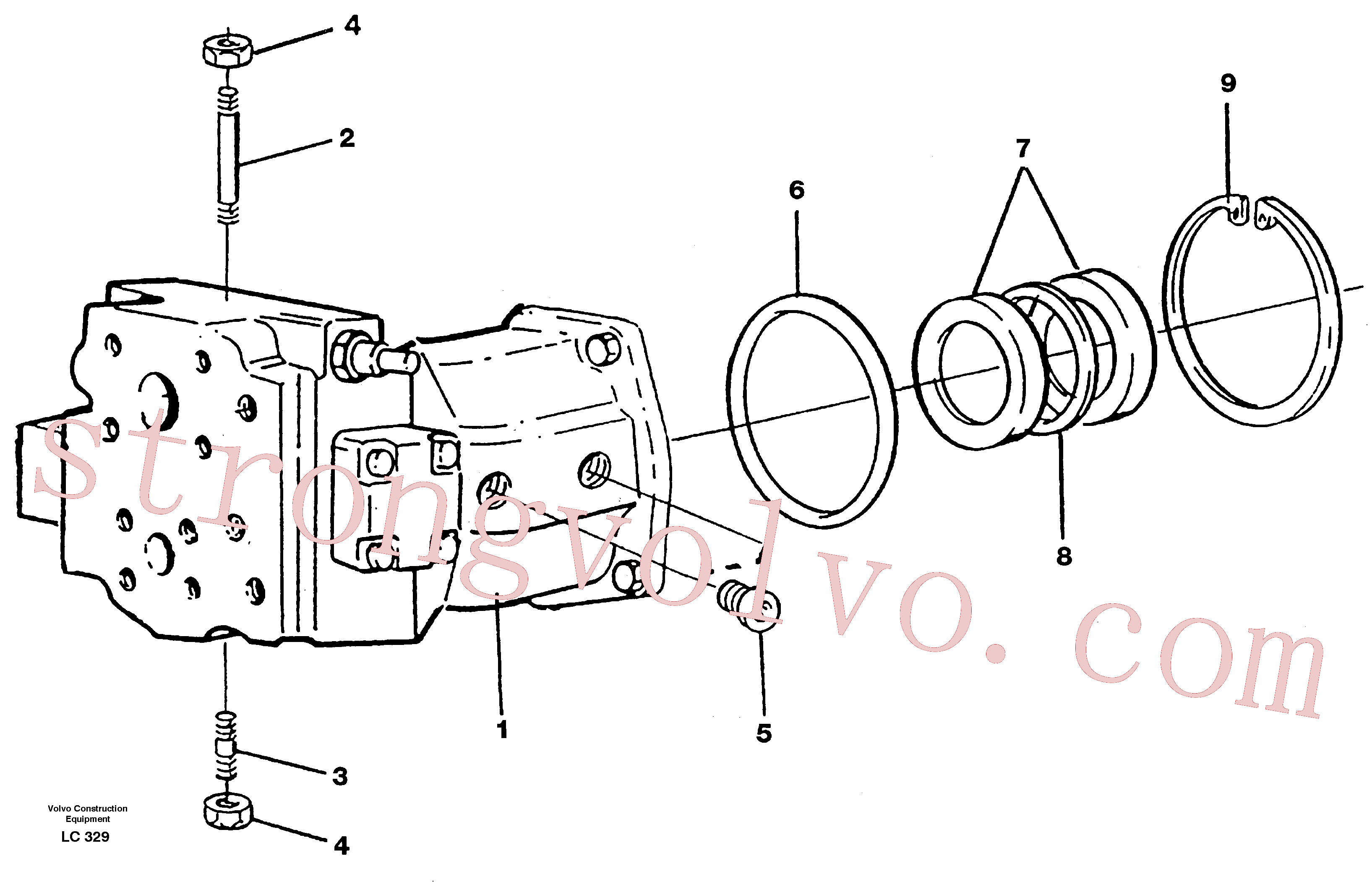 Atacado VOE11702171 Prisioneiro Volvo escavadeira