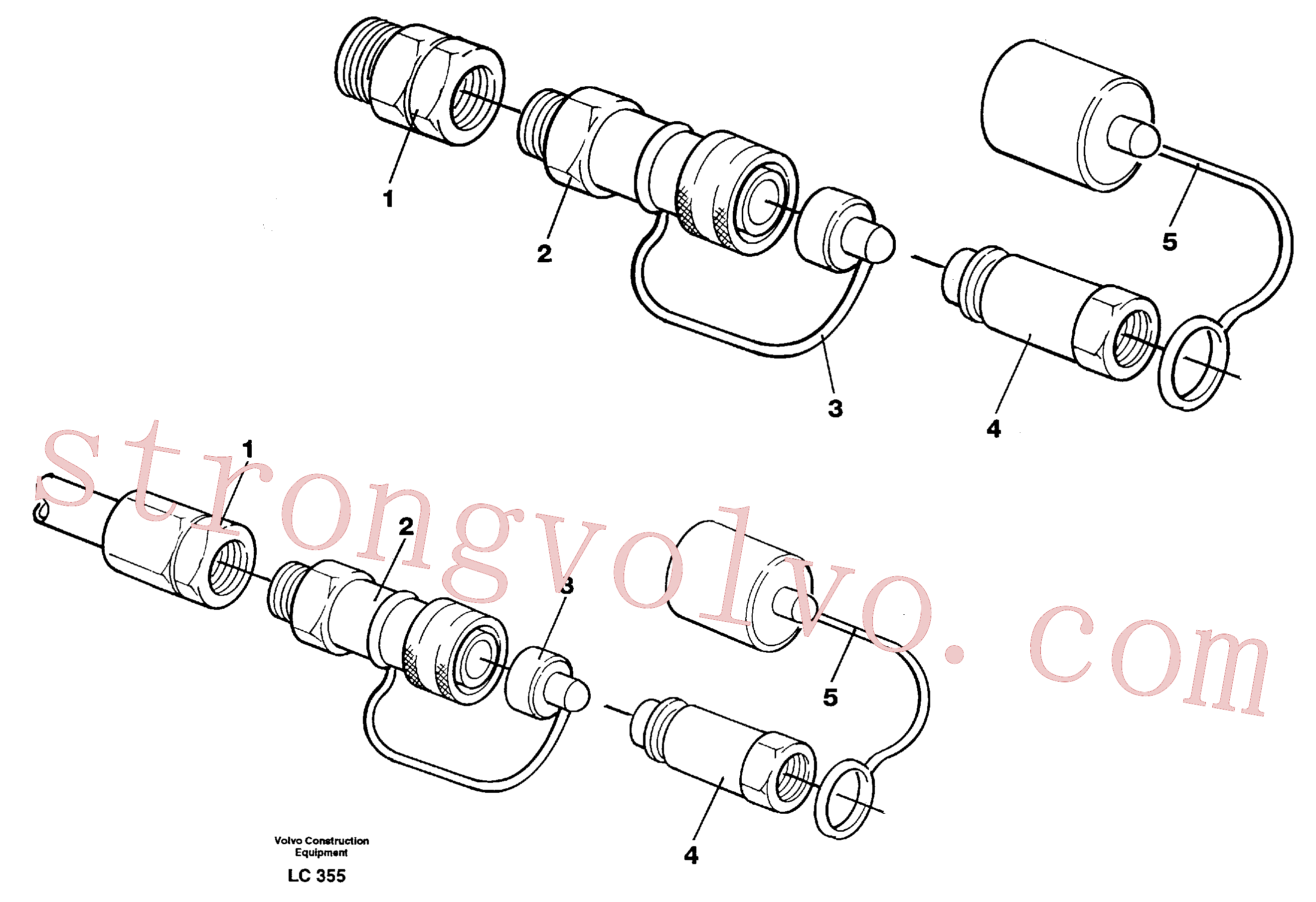 China Made VOE14264221 Assembly Drawing Volvo Acessórios para escavadeira