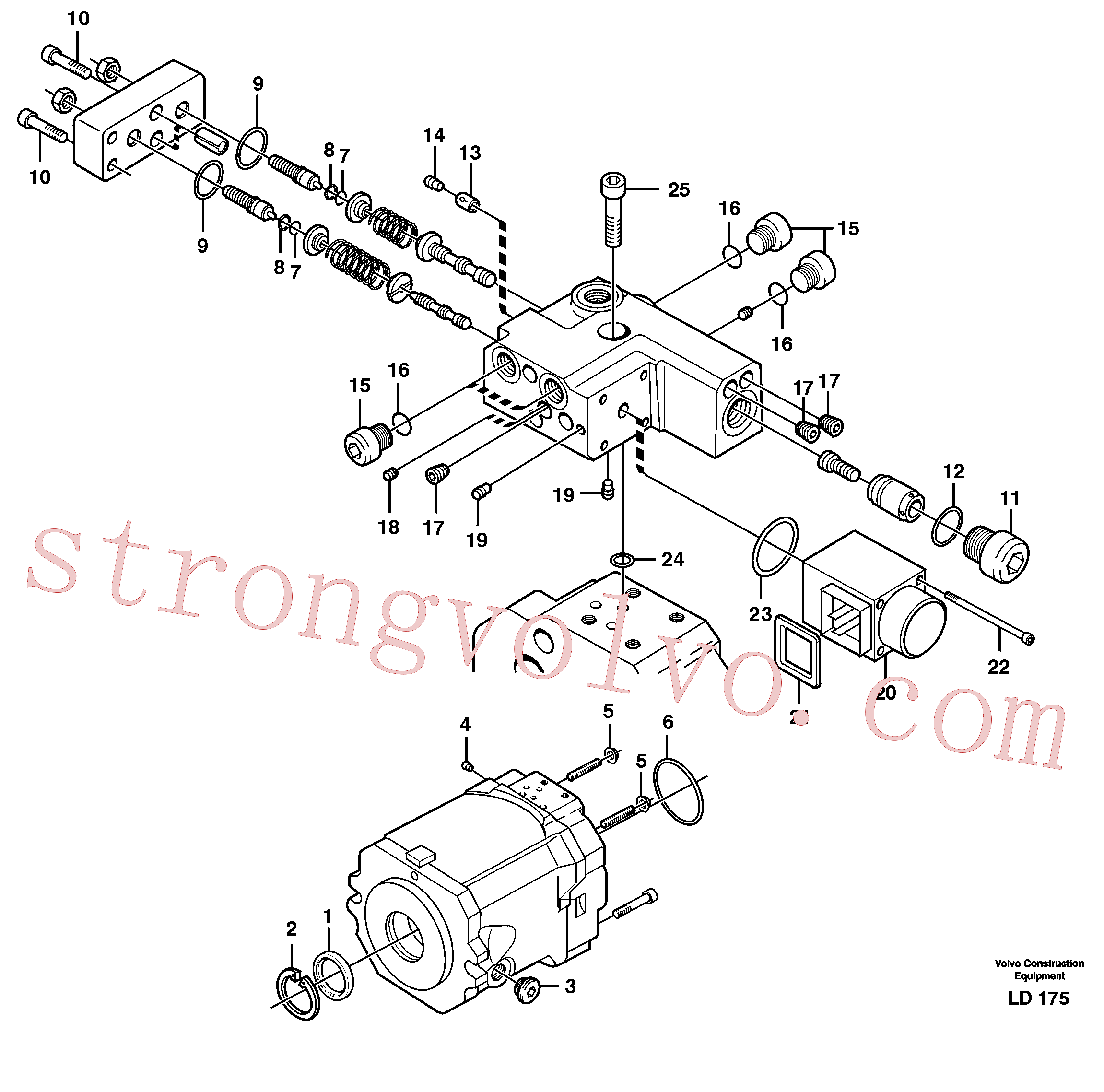 VOE11704910 Volvo Bomba hidráulica(LD175 Montagem)