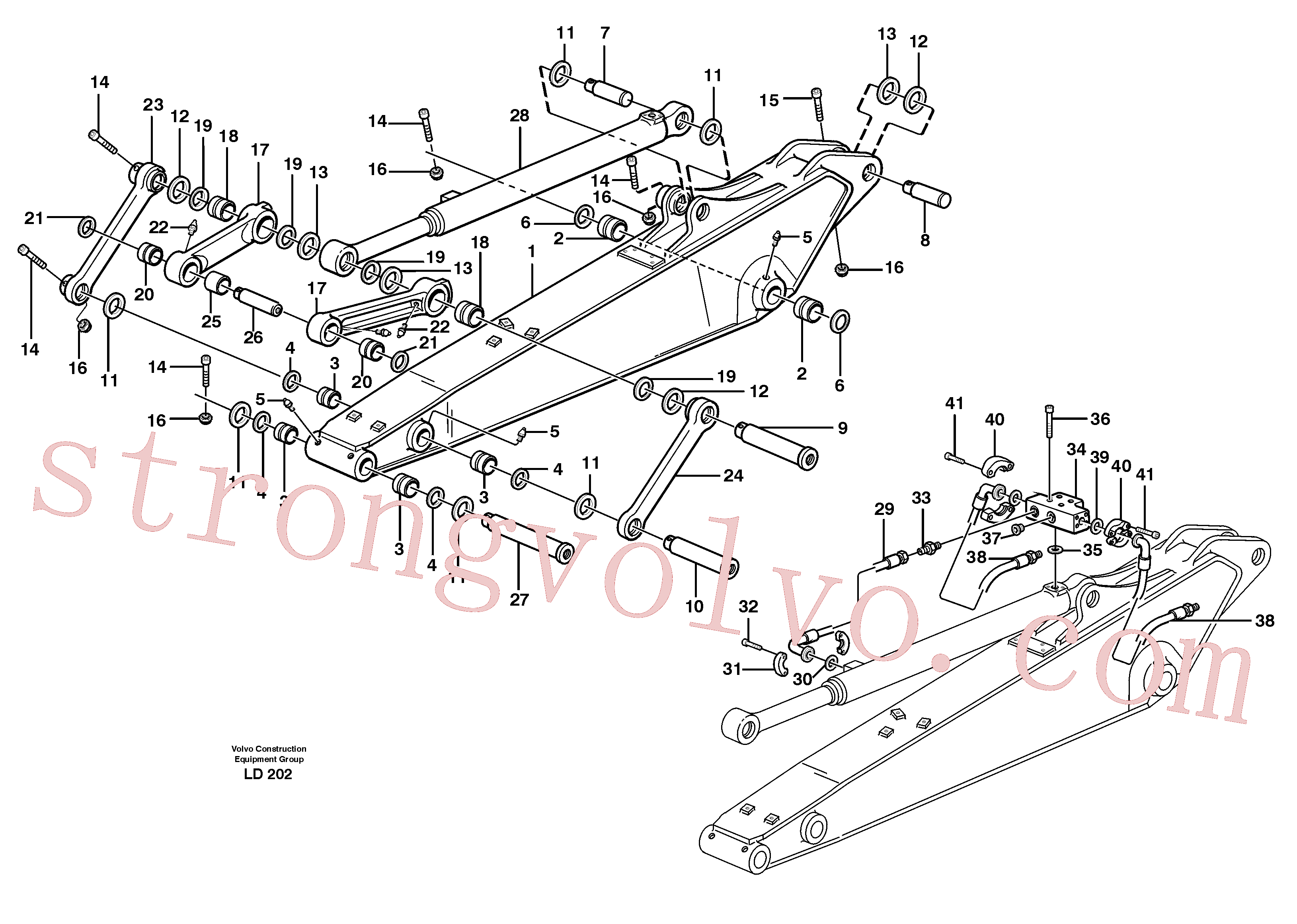 Atacado VOE14372226 Mangueira Volvo escavadeira