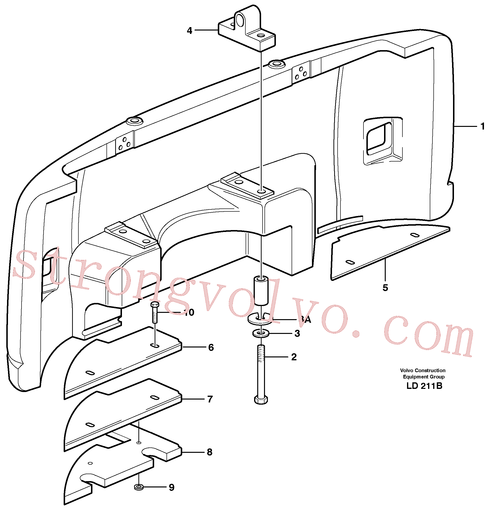 VOE14376982 Volvo Contrapesos(LD211B Montagem)