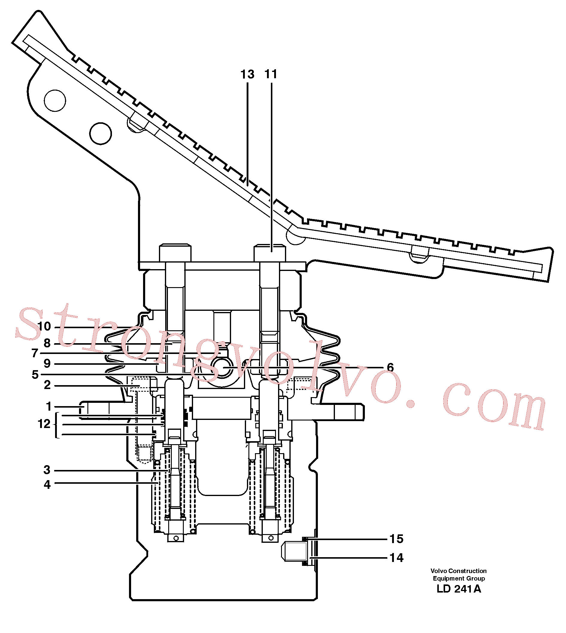 Atacado VOE11705997 Parafuso batente Volvo escavadeira