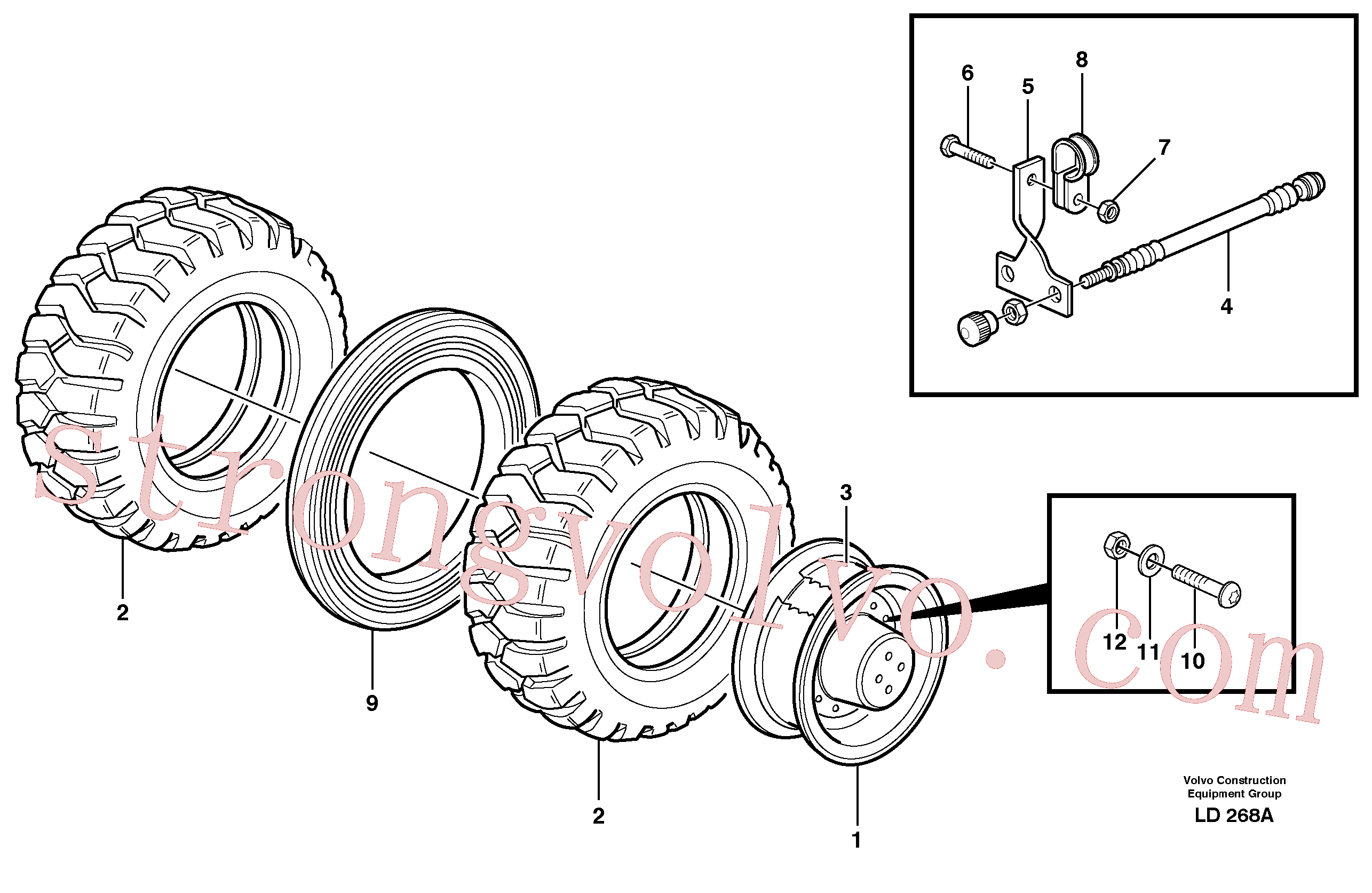 Volvo Montagem VOE14013851 Braçadeira Acessórios