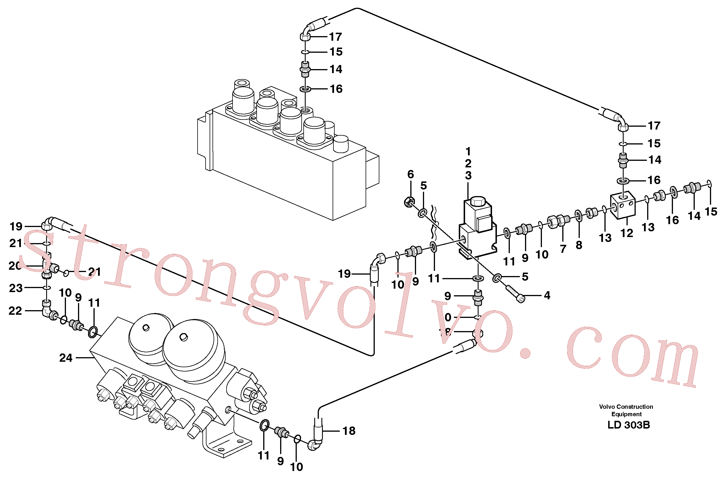 VOE14371605 Válvula Inscreva-se para Volvo Acessórios para escavadeira