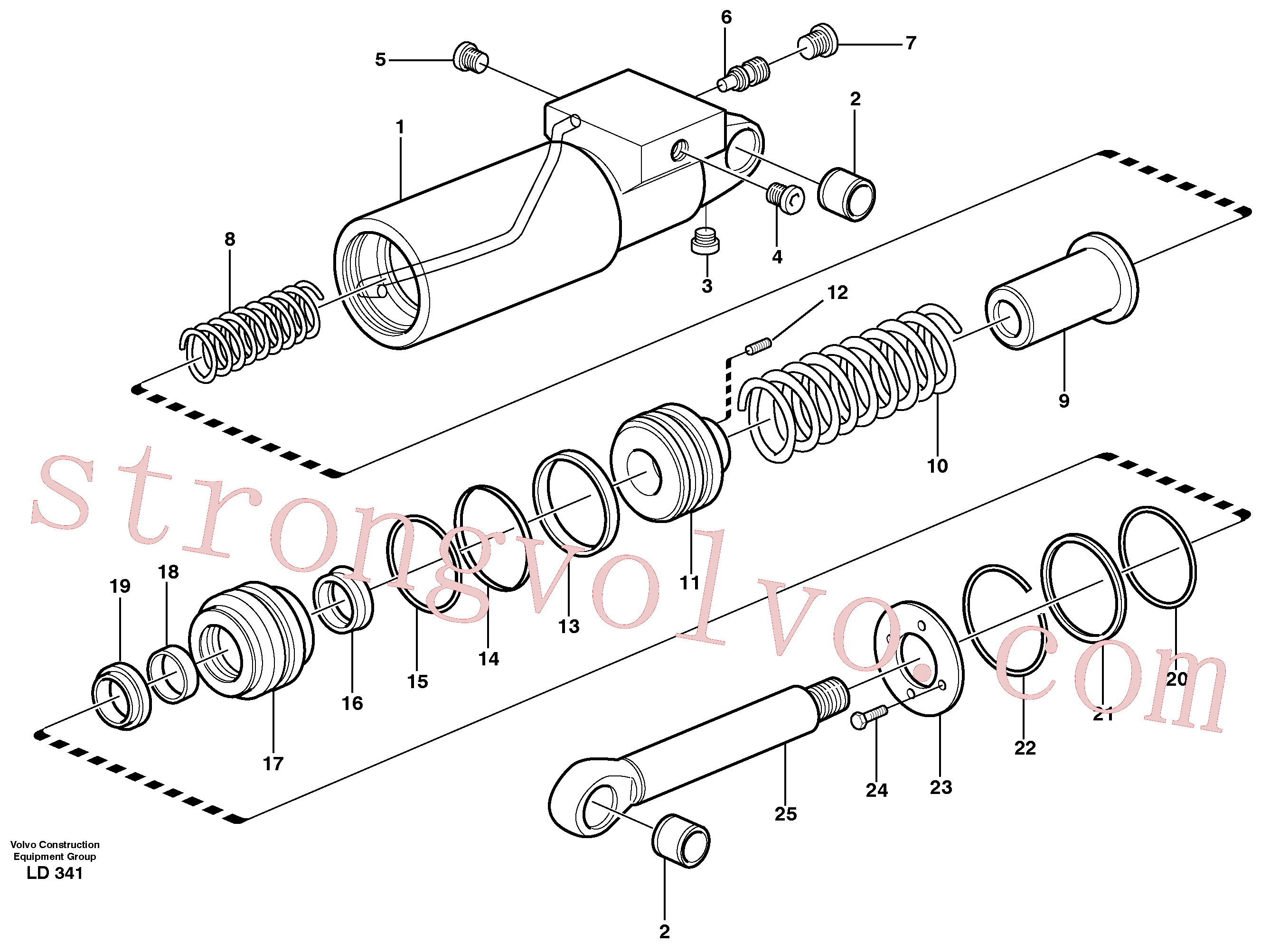 Volvo VOE14236076 Mola de compressão Volvo Acessórios para escavadeira
