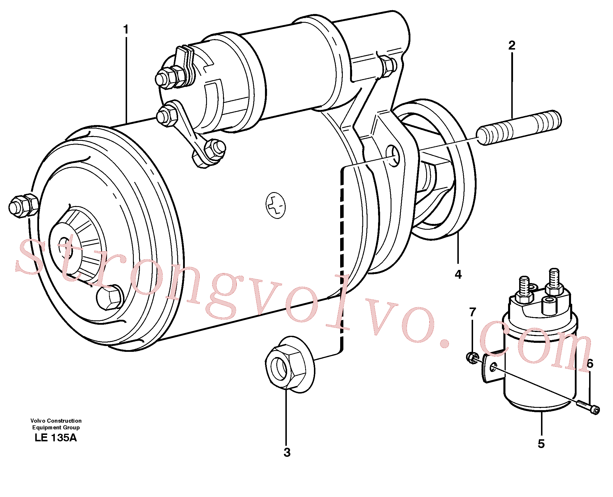 VOE924077 Prisioneiro Inscreva-se para Volvo Acessórios para escavadeira