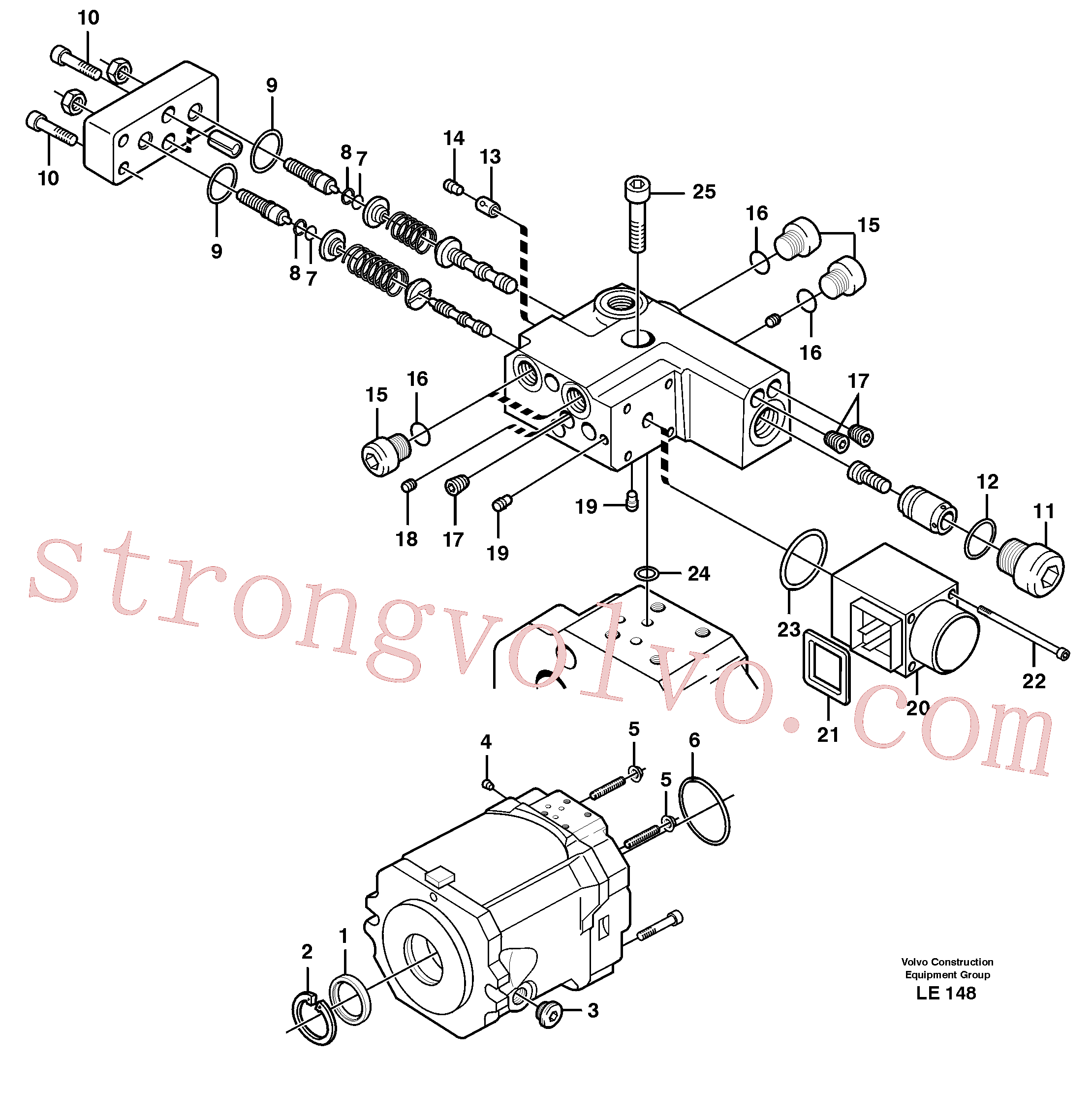 Atacado VOE14370950 Bomba hidráulica Volvo escavadeira